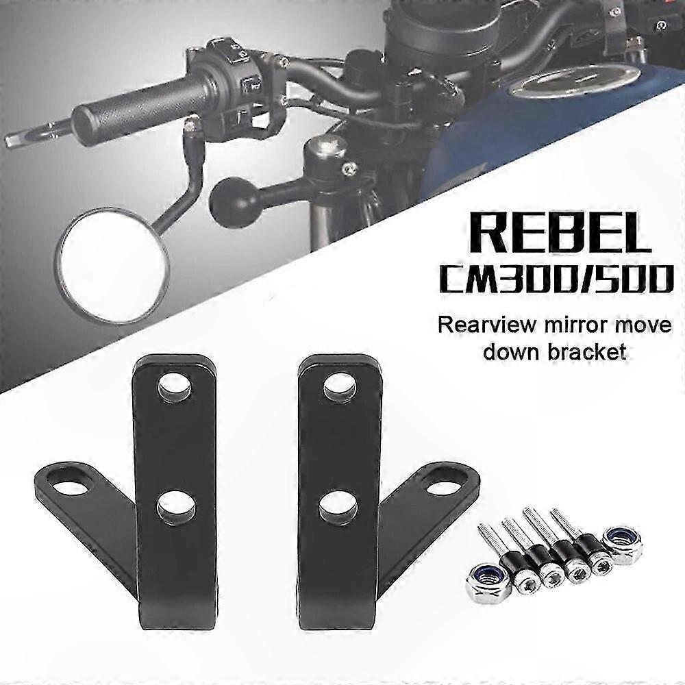 Universal Motorcycle Handlebar Mirror Spotlight Bracket for Cruiser Bikes