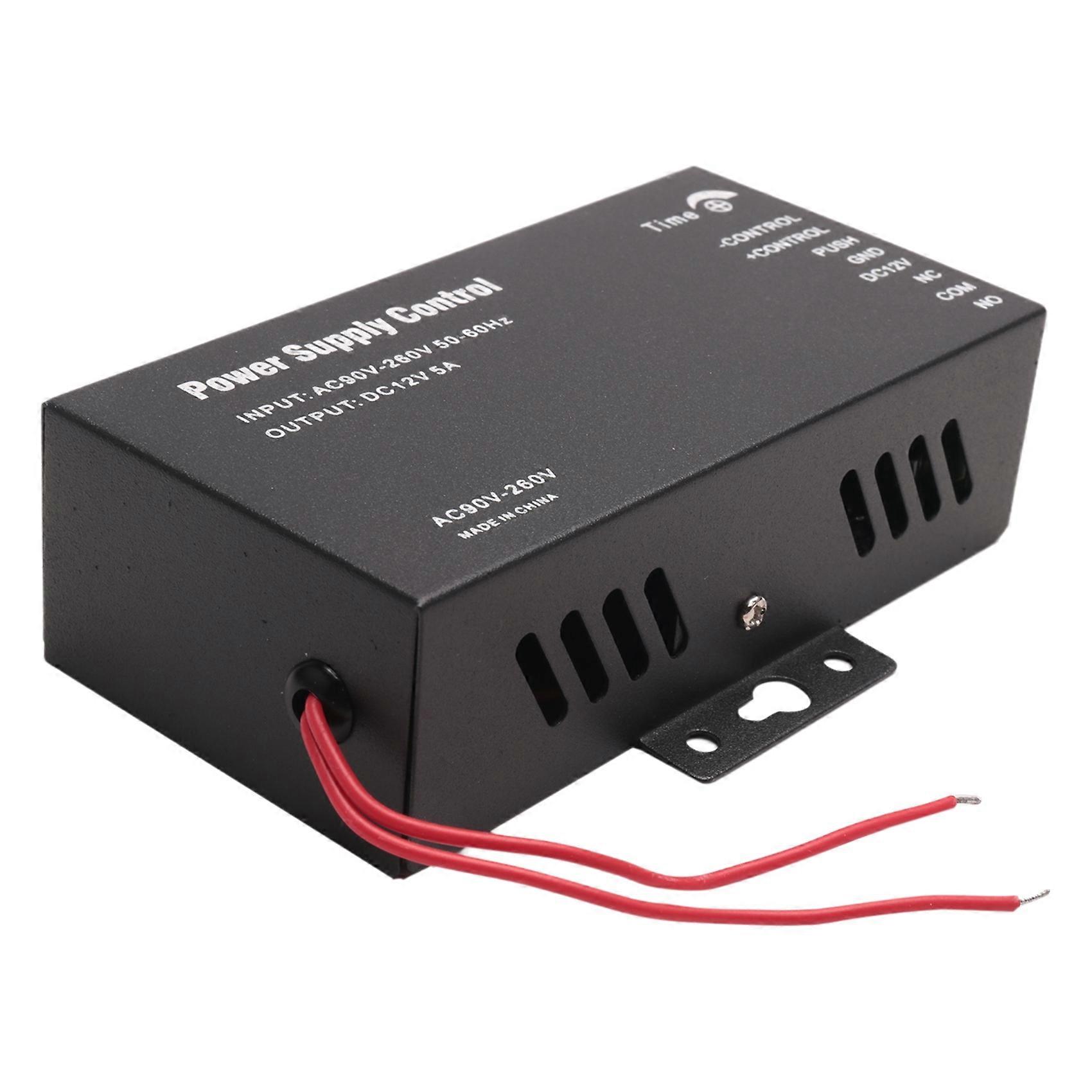 Access Control Power Supply Transformer Door System Adapter AC110-240V Covertor System Machine Black DC12V 5A