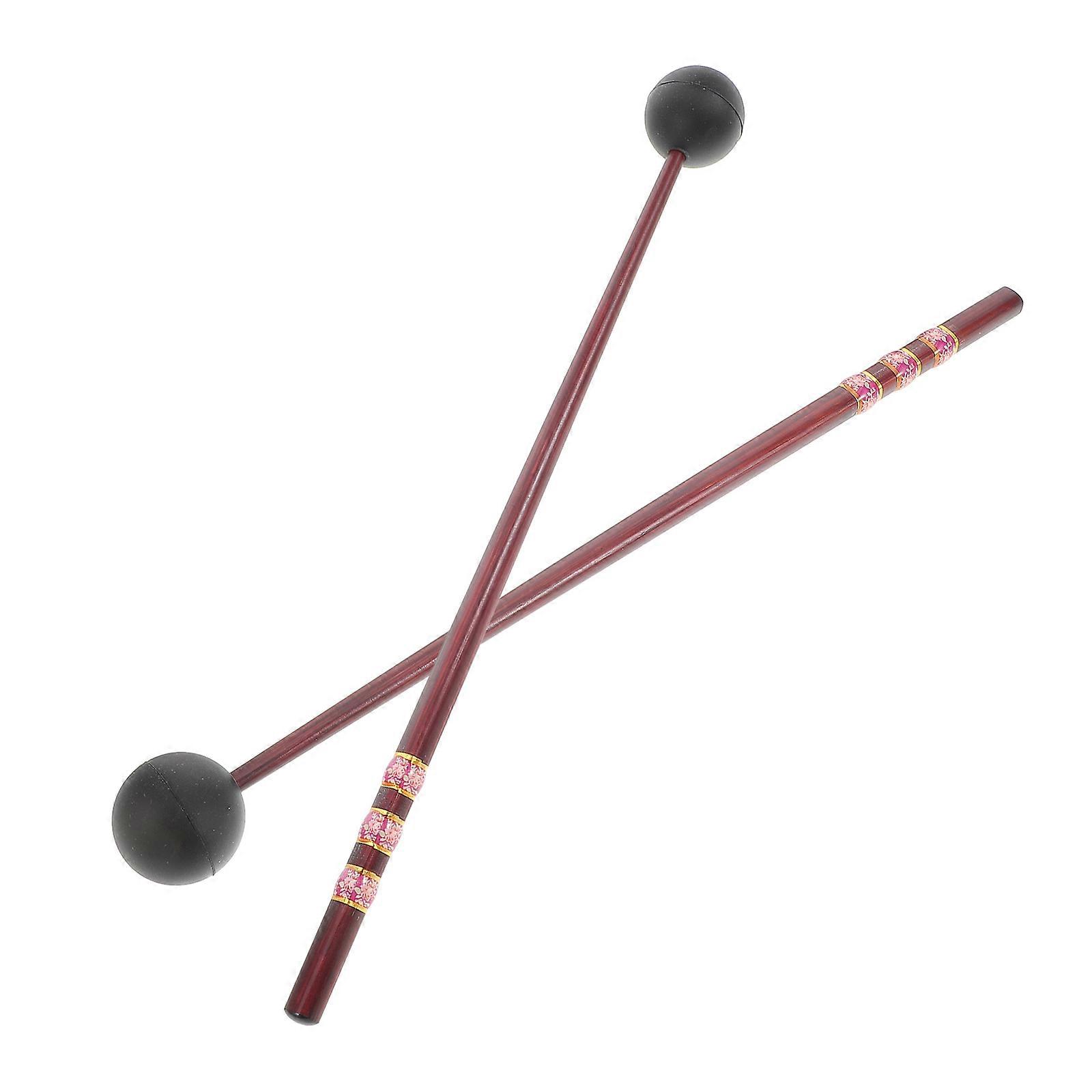 Tongue Drum Mallets Xylophone Sticks 4 Pairs Designed For Beginners Professionals Brown Reliable Material