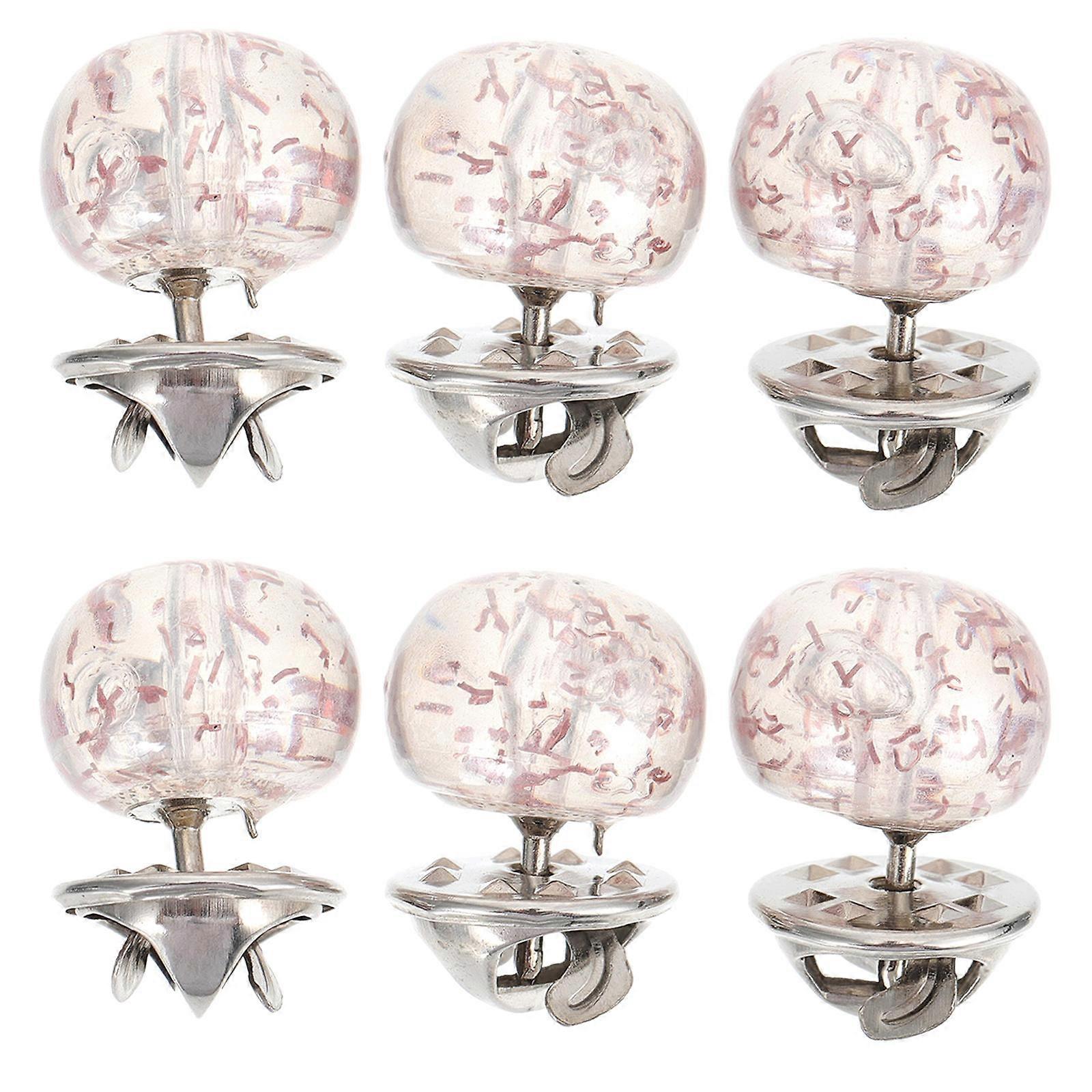 No Sewing Buttons Pink Collar Corsages Decorative Use 24Pcs