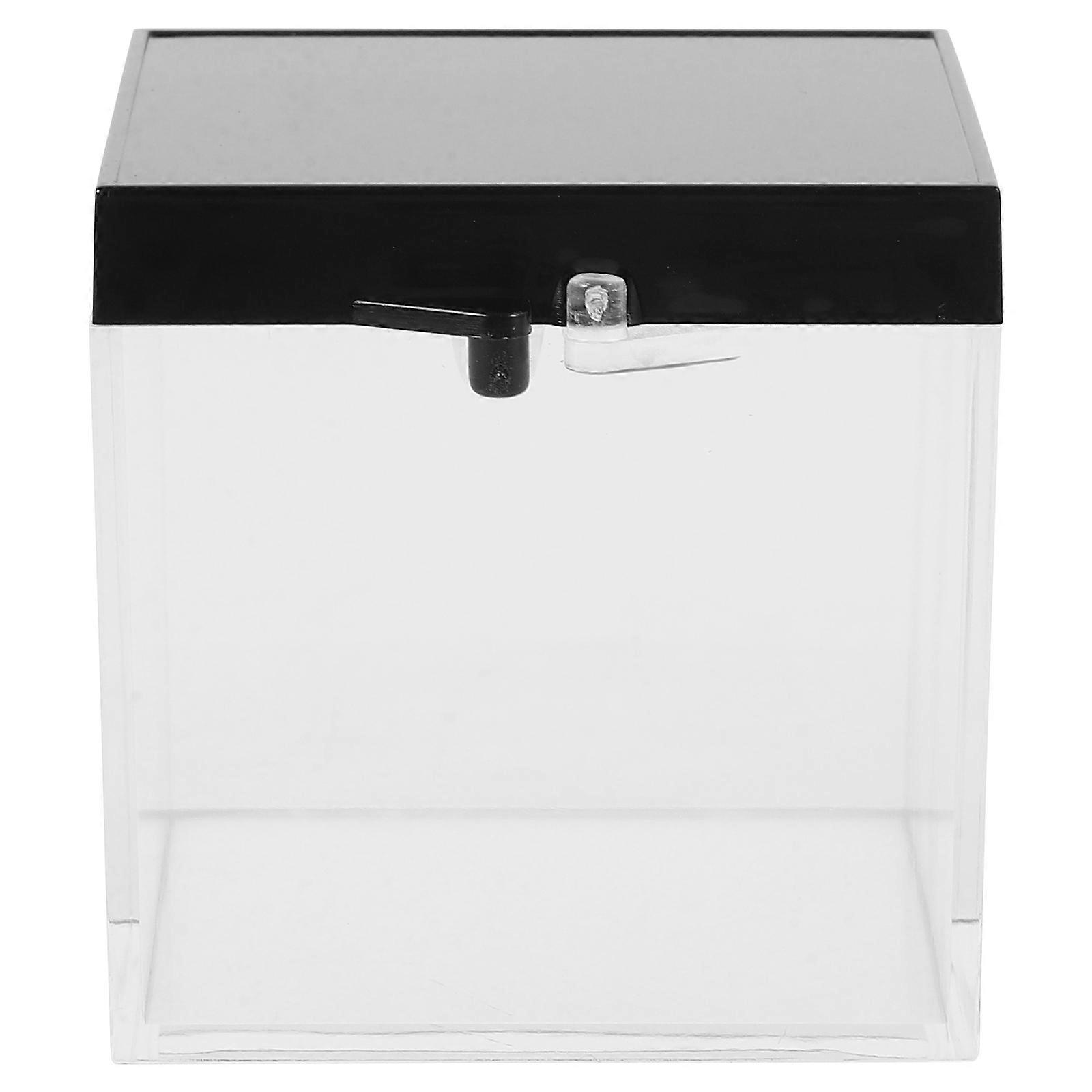 Clear Mineral Specimen Display Boxes Acrylic Organizer Boxes 12Pcs