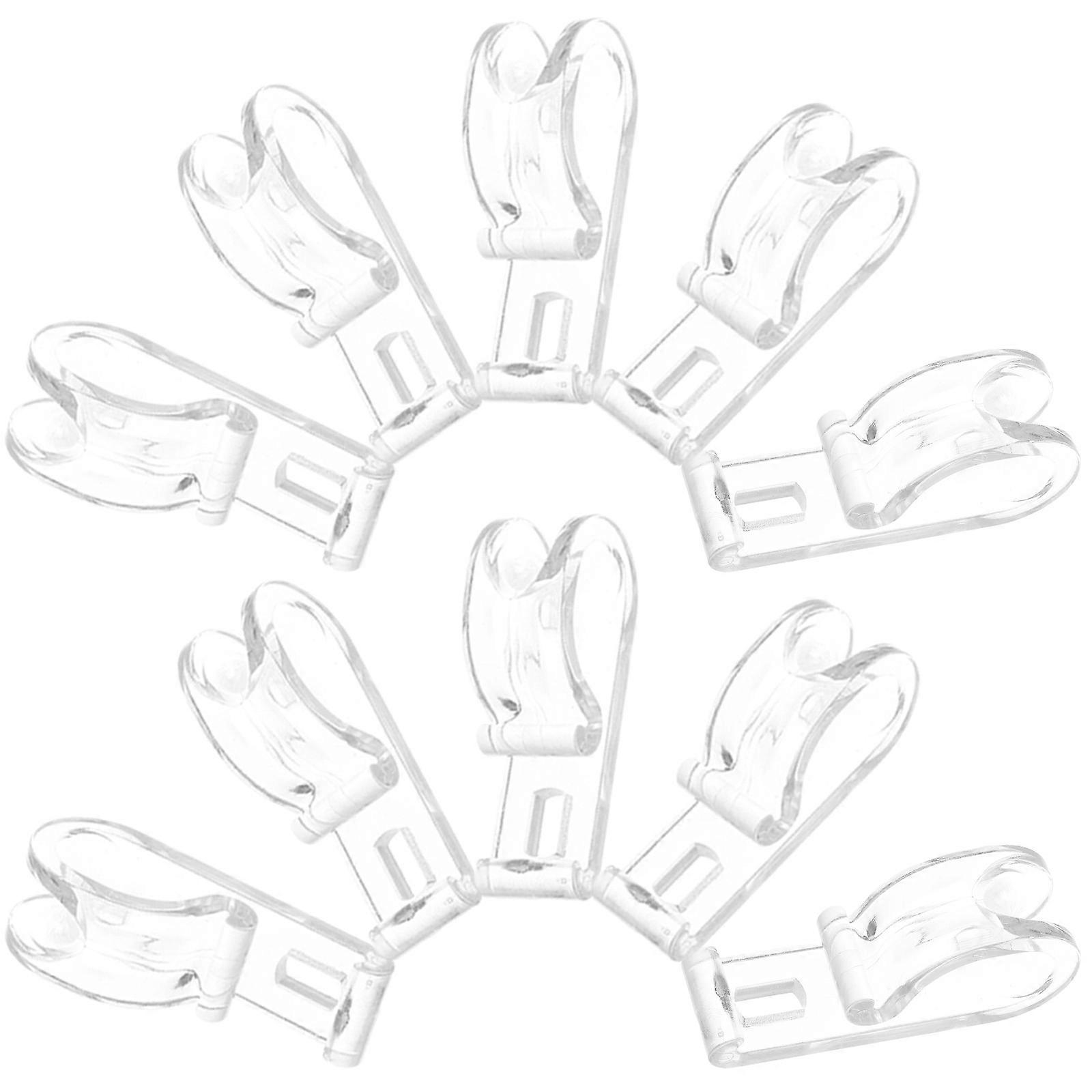 Curtain Clear P Clip Hooks For Homeowners And Interior Designers In Transparent Color For Easy Positioning 50 Pcs