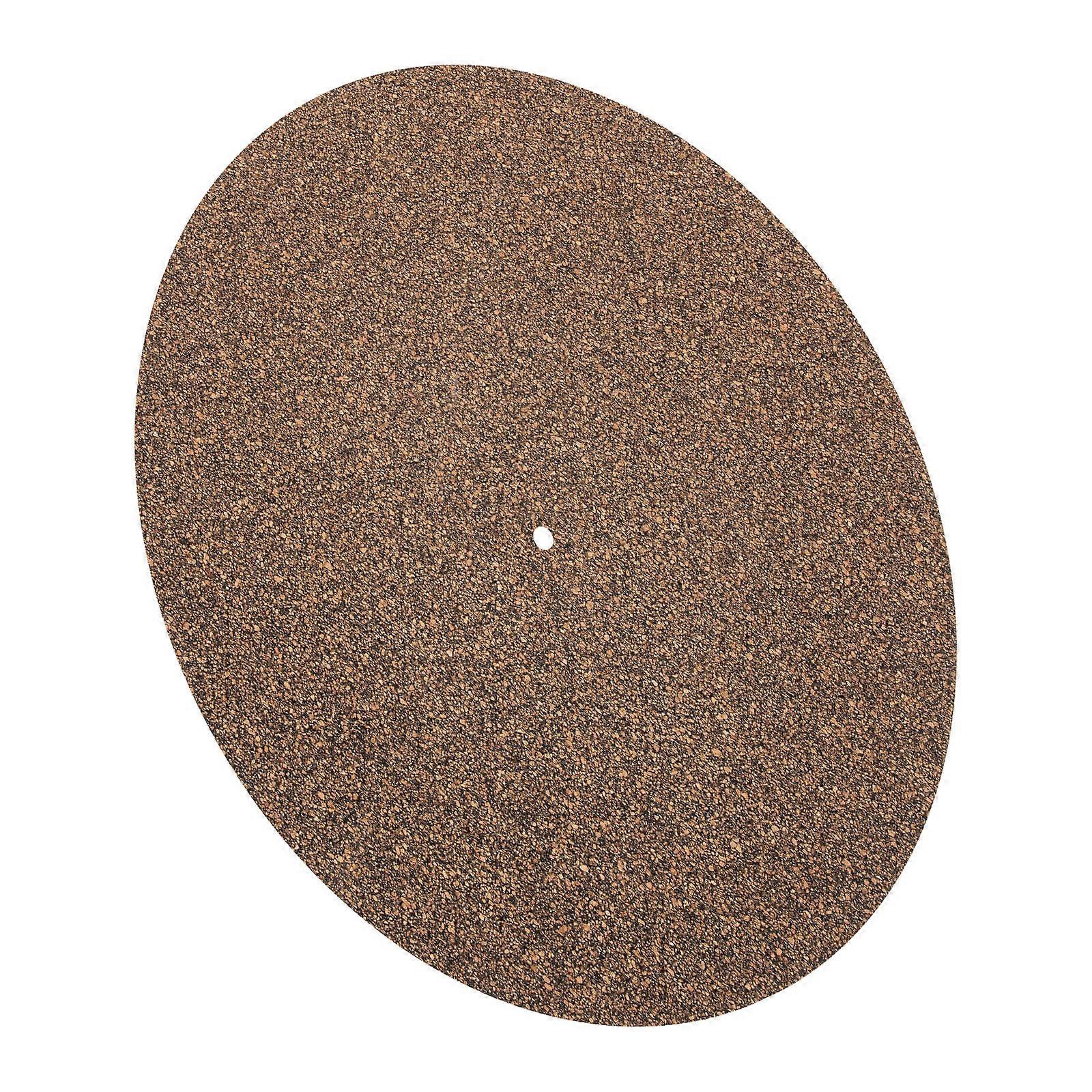 Turntable Of Cork 2Pcs Brown Vinyl Protective Pad For Phonograph Records Reduce Vibration