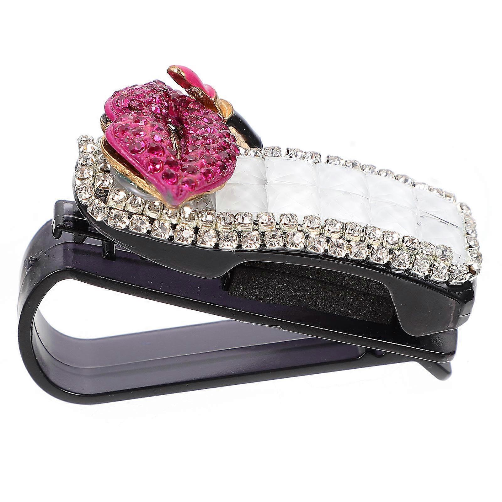 Rhinestone Sunglasses Clip for Car with Mount 1Pcs Assorted Color Accessory