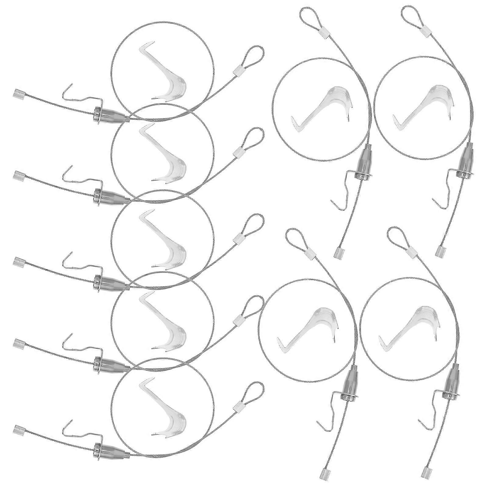 Picture Frame Wire for Hanging 30Sets with Silver Hanging Hooks and Wire Kit