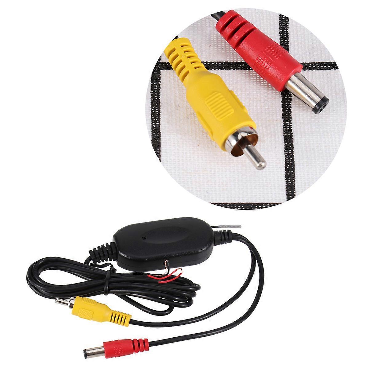 Wireless Video Transmitter and Receiver 24V Car Rear Backup View Camera Camera Use Black Feature 1Pack