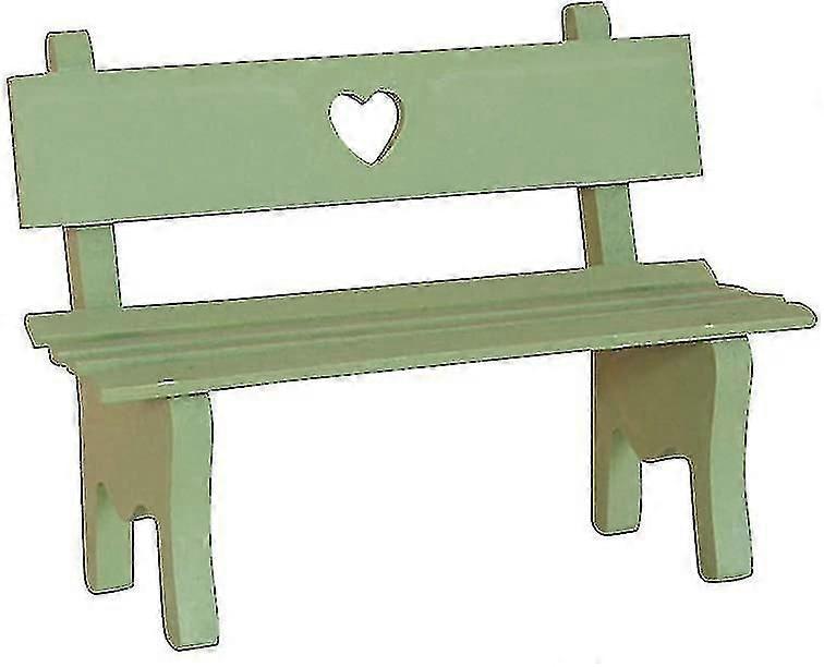 Mini Wooden Garden Bench Decorative Photo