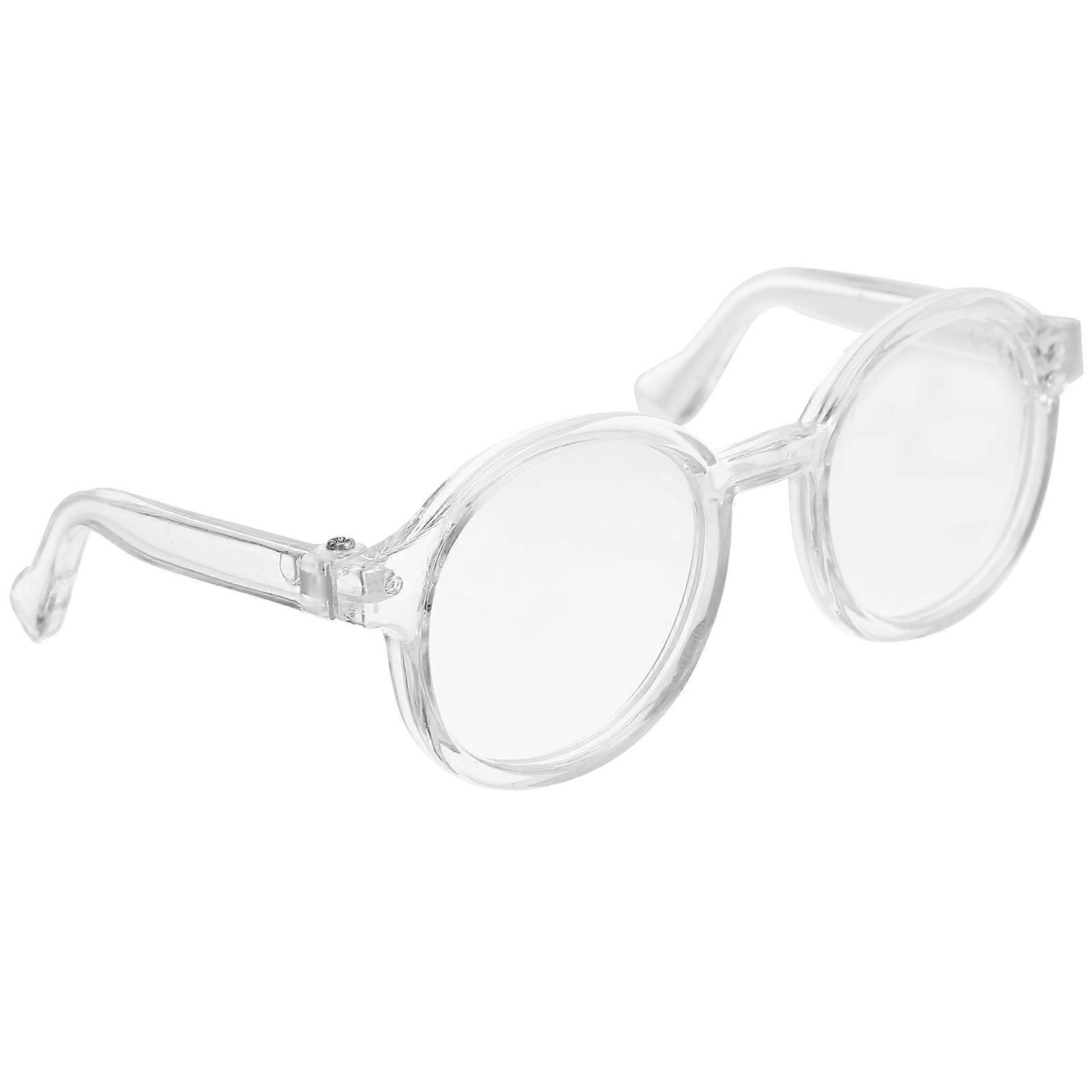 Stylish Doll Glasses Plastic Transparent for Doll Decor 3Pcs Set