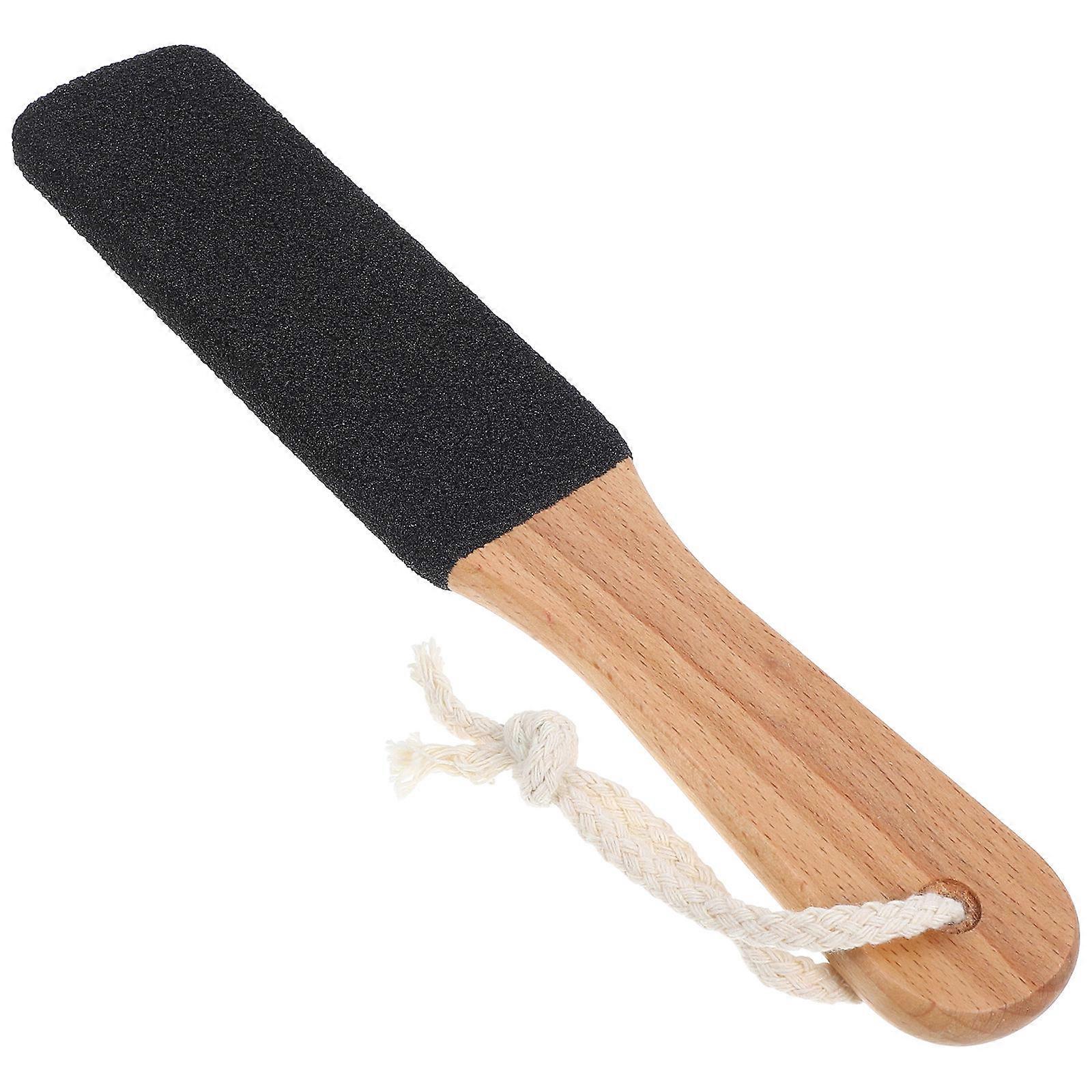 Foot File with Wooden Handle 3Pcs Double Side Remover