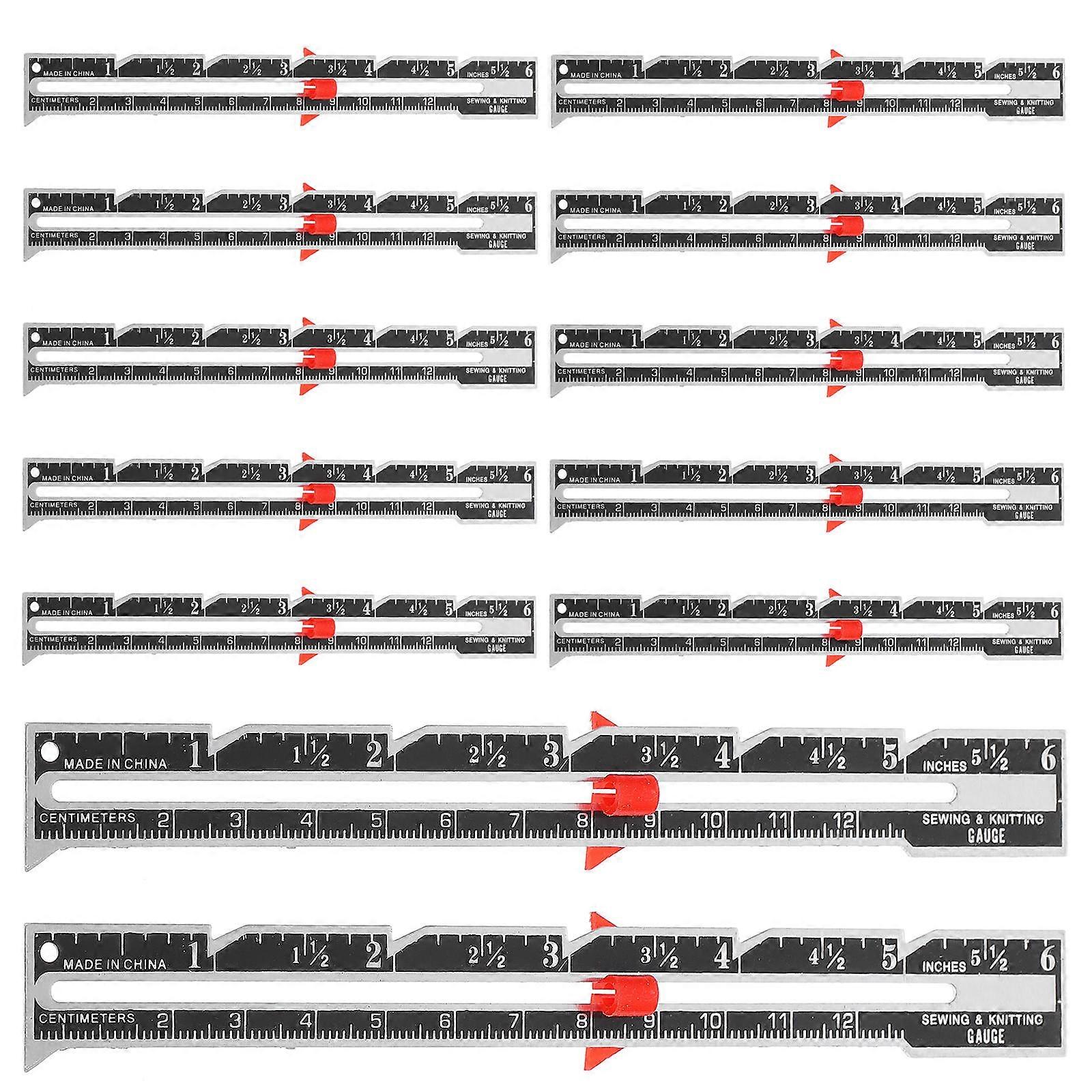 Fabric Measuring Gauge Tool For Seam Allowance And Buttonhole Placement Suitable For Professional Tailors And DIY Enthusiasts 24Pcs