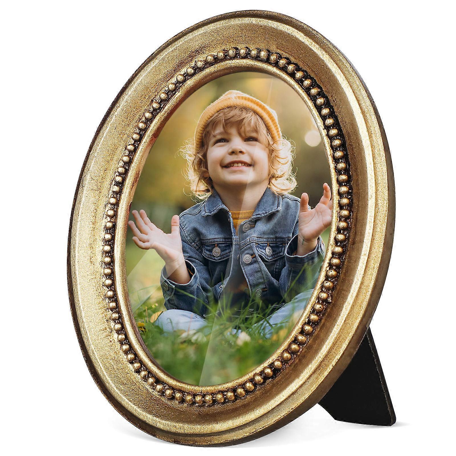 Resin Retro Photo Frame for Photo Display 2Pcs Vintage Wall Tabletop Decor