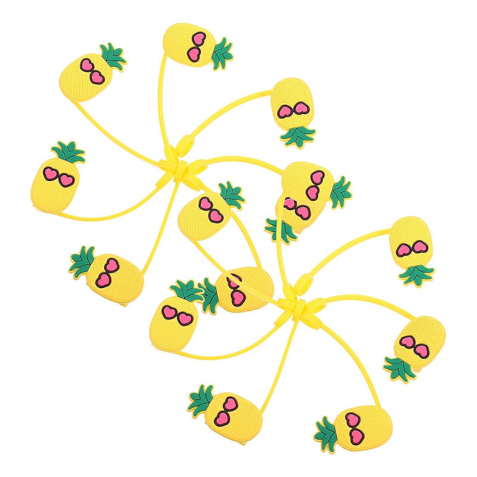 Cute Pineapple Tips Covers Designed For Outdoor Activity Ensuring Protection With 30 Pcs Material