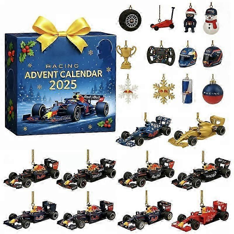 F1 Advent Calendar Advent Calendar Χριστουγεννιάτικο δώρο Racing Themed Blind Box