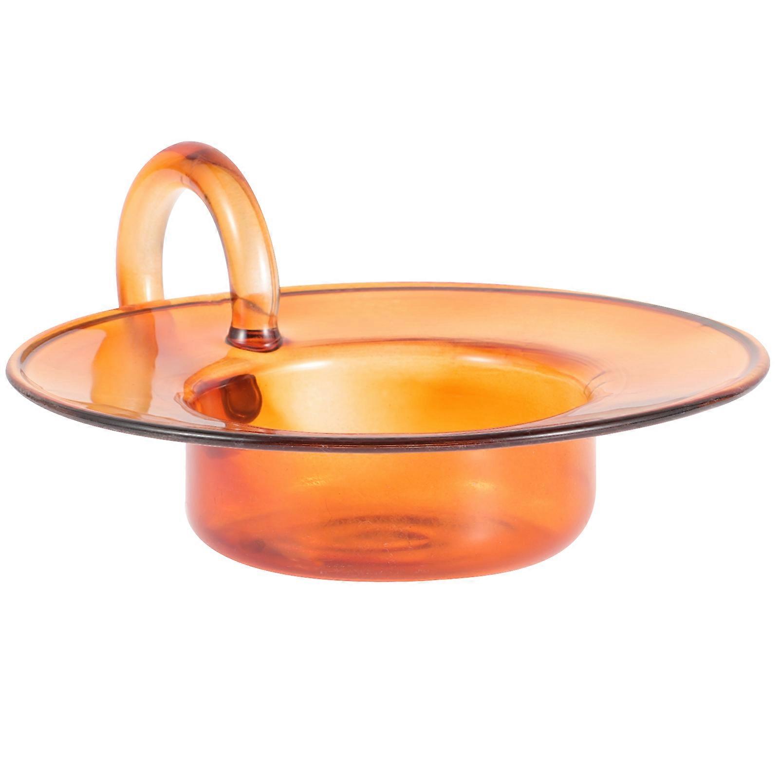 Household Candle Holder Glass Candlestick for 4Pcs Rustic Table Decor