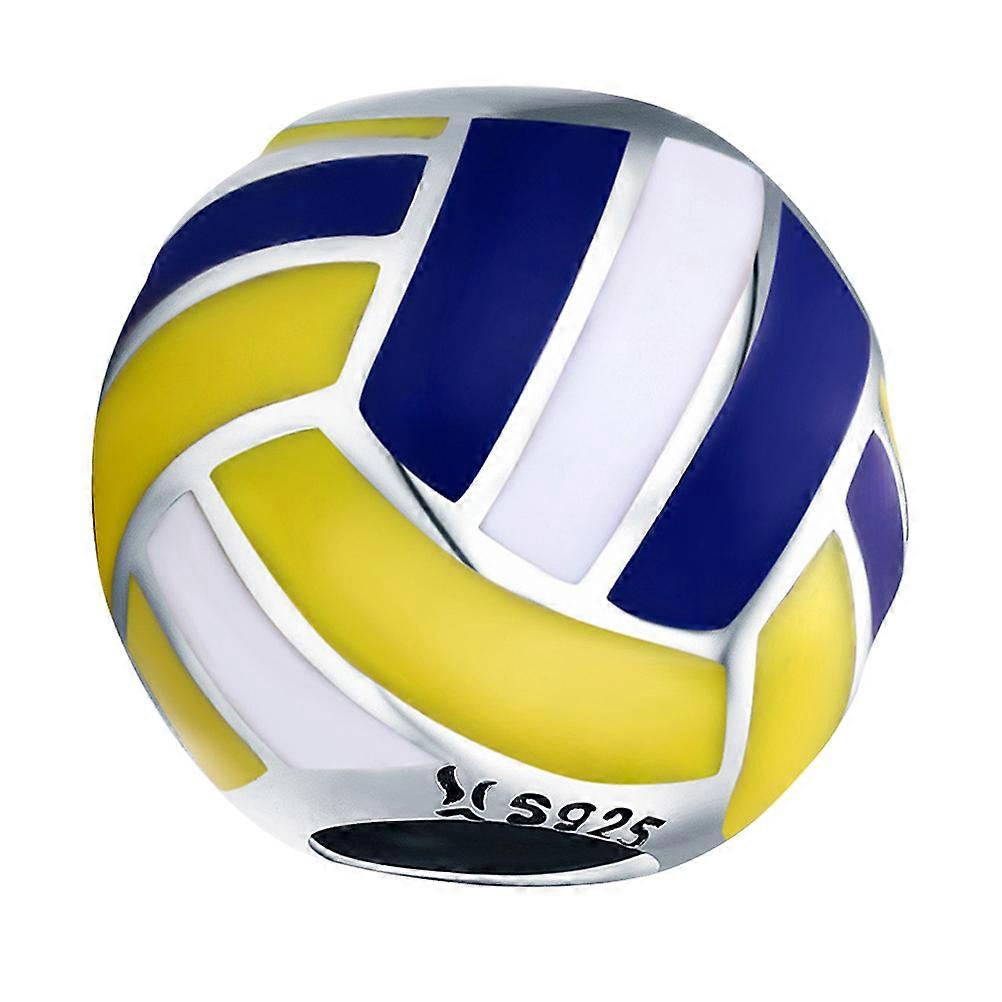 Volleyball Shaped Bead DIY Accessories for Craft Projects 2Pcs