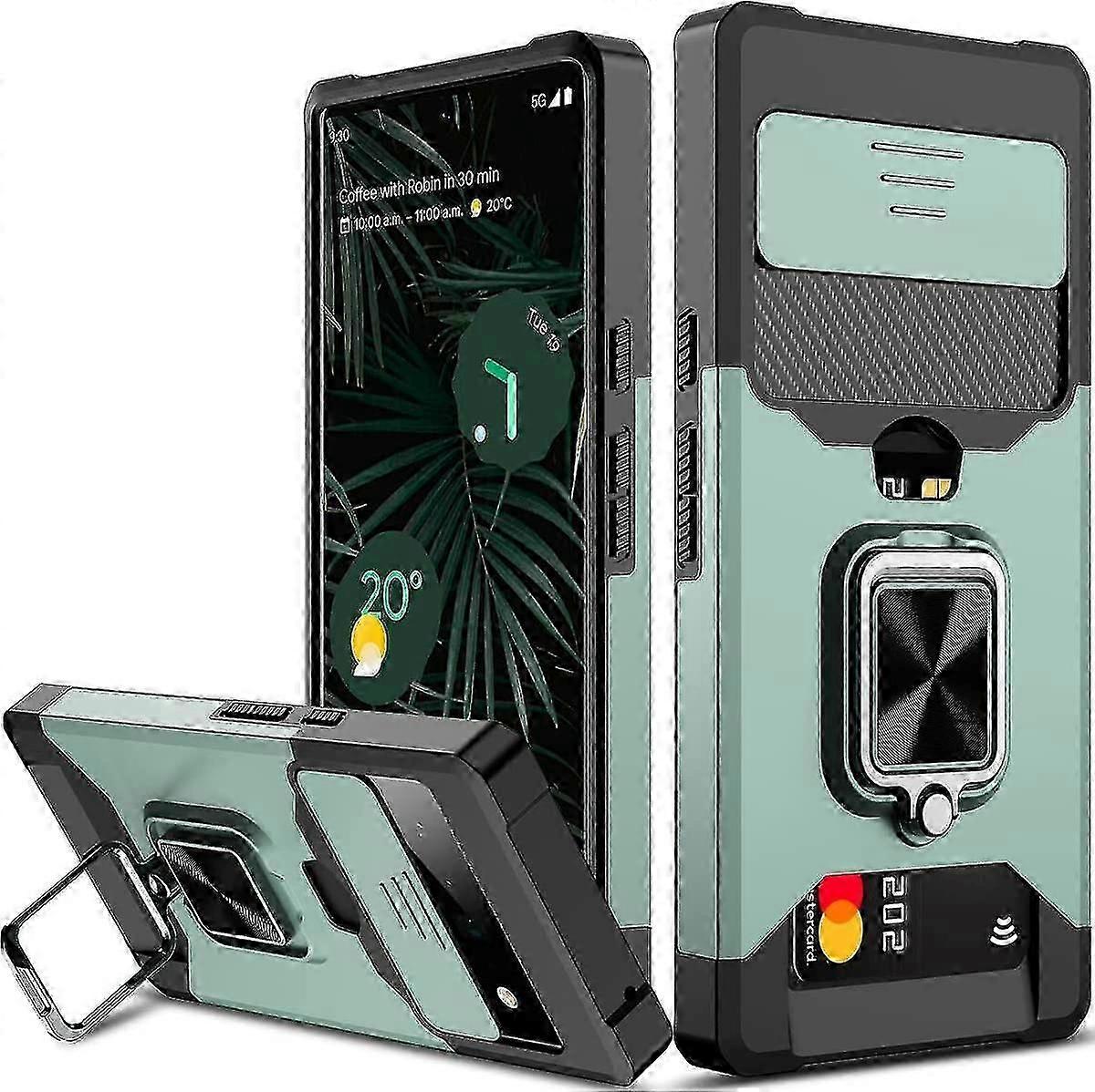 Duty Case Compatible Pixel 7 Pro/pixel 7 With Sliding Camera Coverring Kickd