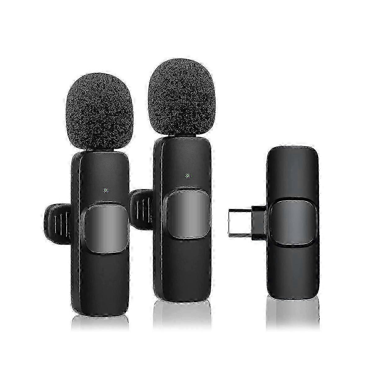 Wireless Lavalier Microphone For Usb-c, Plug And Play Noise Reduction Sync Lapel Mic Live ,vloggers f54 25-26