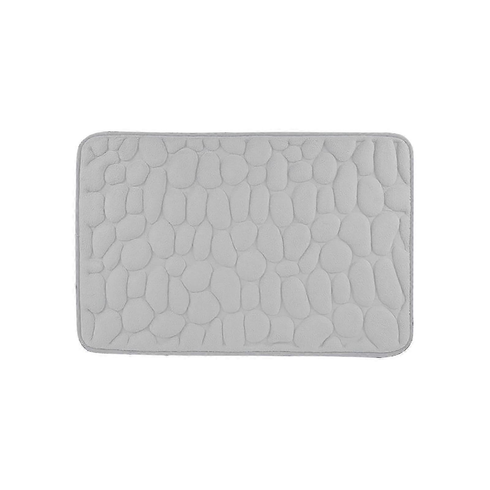 1-Piece Memory Foam Bath Mat - Emed Non-Slip Bathroom Rug with High Absorbency and Easy Washability Thick and Comfortable Floor Rug for Show