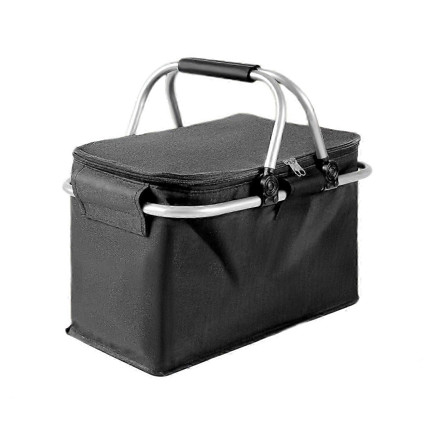 Foldable Shopping Basket,Foldable Picnic Basket with Non-Slip Portable'Handle