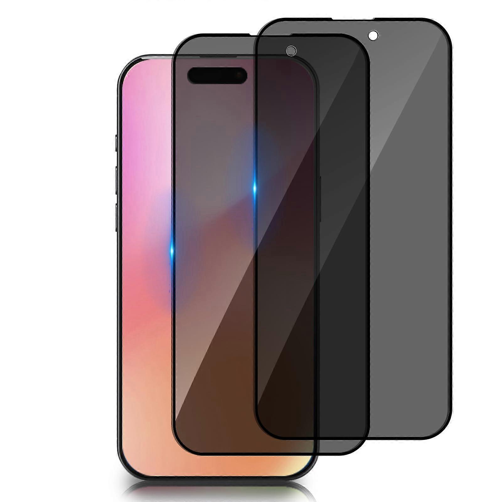 Anti Spy Privacy Screen Protector for iPhone 17 6.27", 2 Pack with 9H Hardness, Anti Scratch, Full Coverage & Bubble Free Design