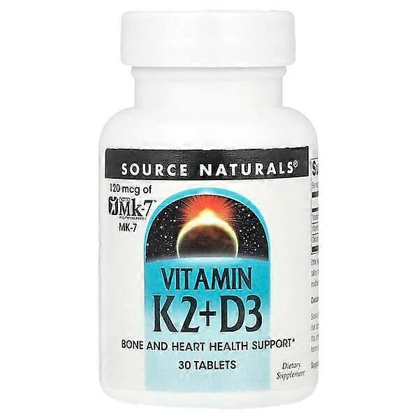 Source Naturals, Vitamin K2+D3, 30 Tabletten