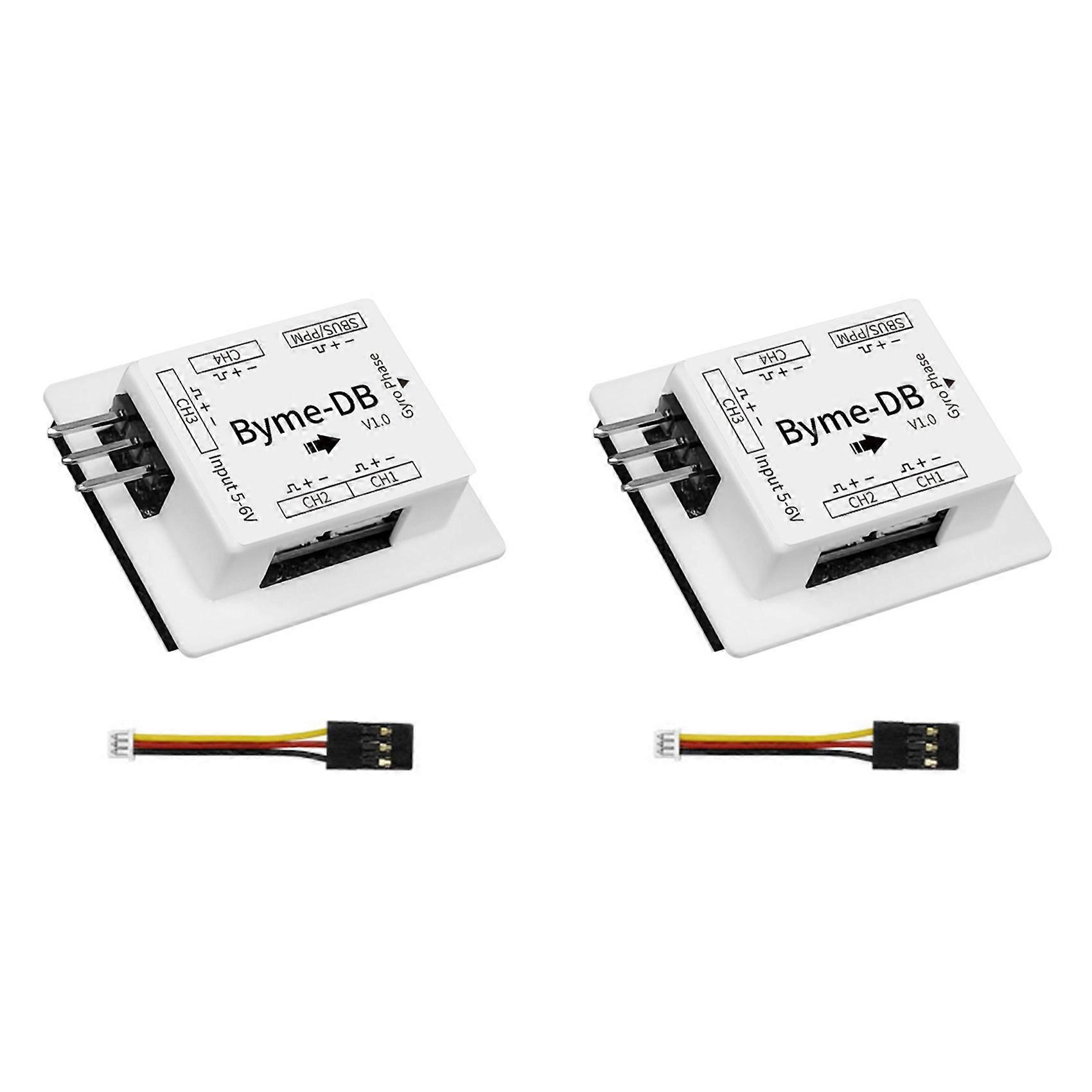 2X for Radiolink Byme-DB Flight Controller Built-in Gyroscope for Delta Wing Mini Fixed Wing Paper Plane J10 SU27 F22