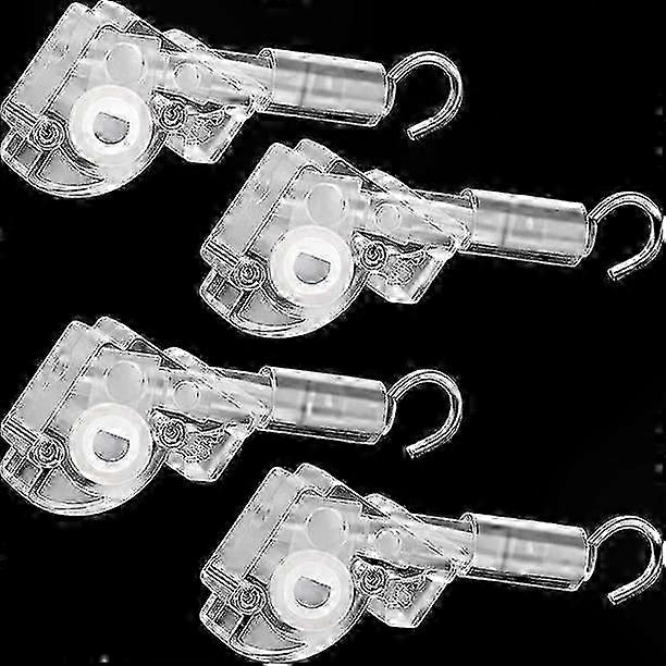 4-Pack Mini Blind Tilt Wand Replacement with D-Shaped Gear for 1 Inch Head Rail Mechanism Control Hook