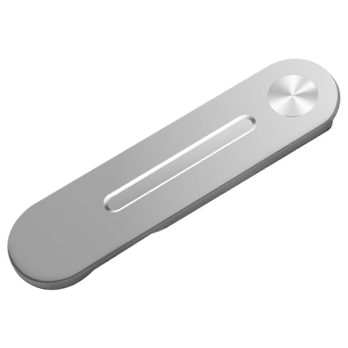 25-26 Monitor Laptop Stand with Side Mount Magnetic Alloy Phone Clip, Adjustable Height, Compatible with Most Smartphones