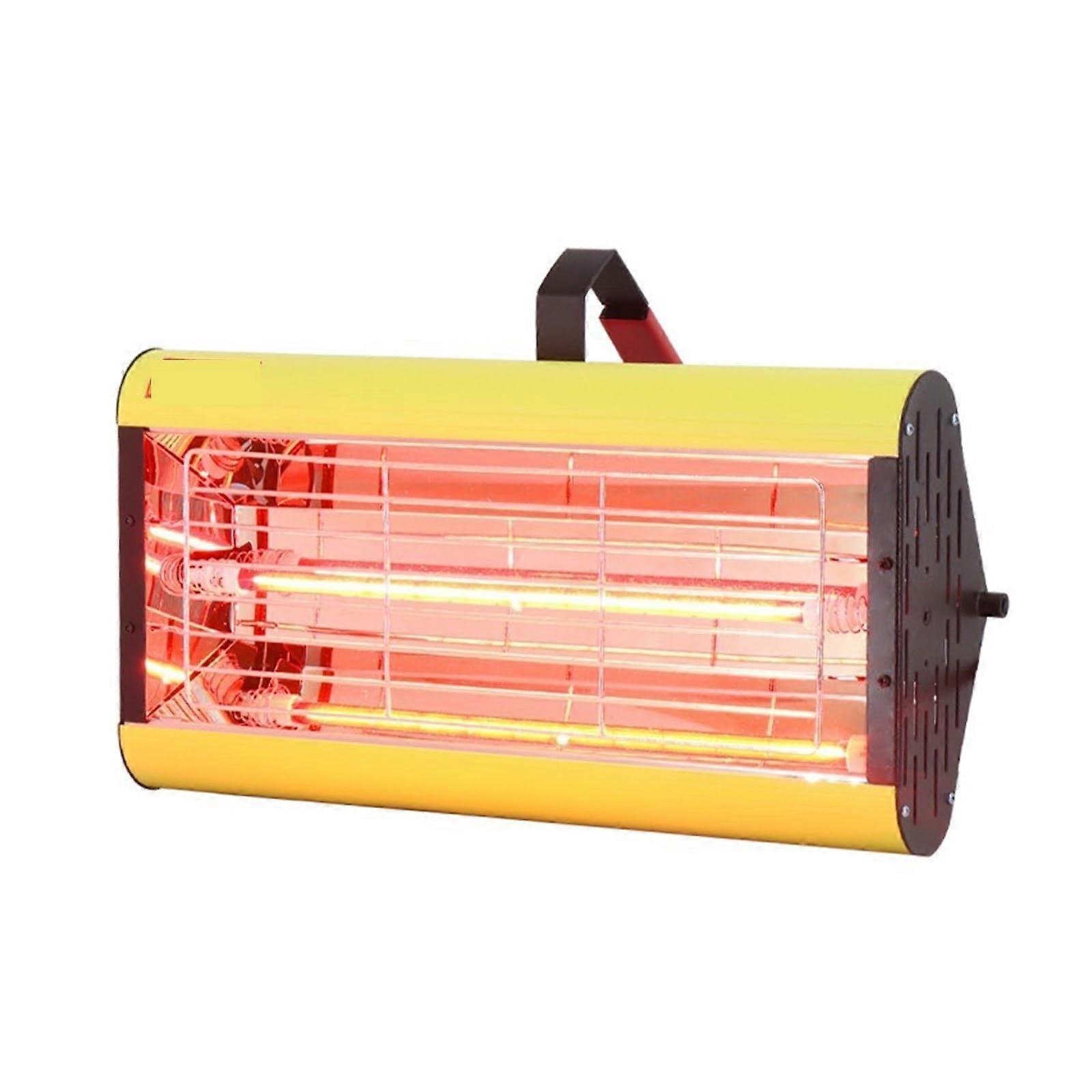 Car Spray Paint Baking Lamp Handheld Infrared Shortwave Drying Lamp Temperature For Paint Room Yellow1