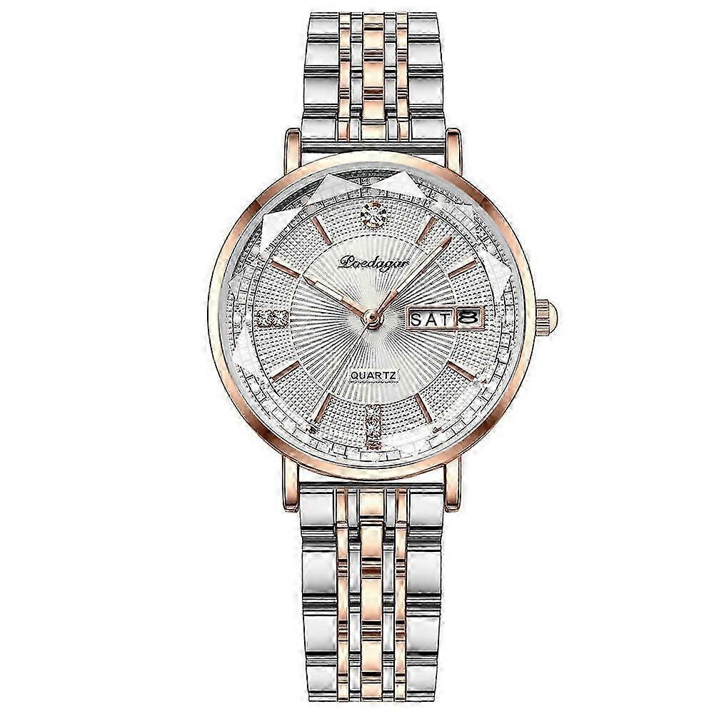 2024 New Waterproof Luminous Womens Watch Dual Calendar Quartz Watch Butterfly