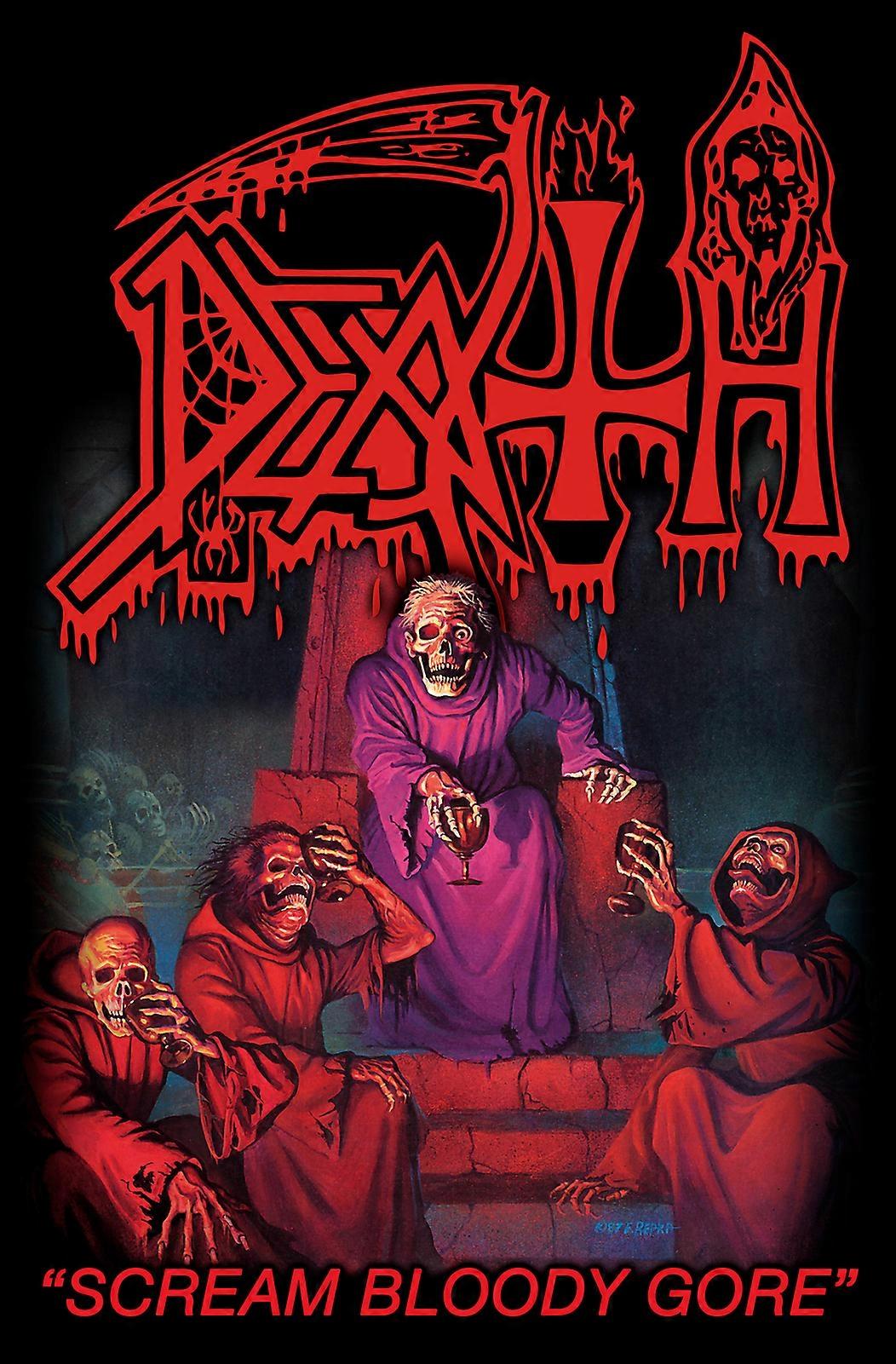Death Scream Bloody Gore Textile Poster