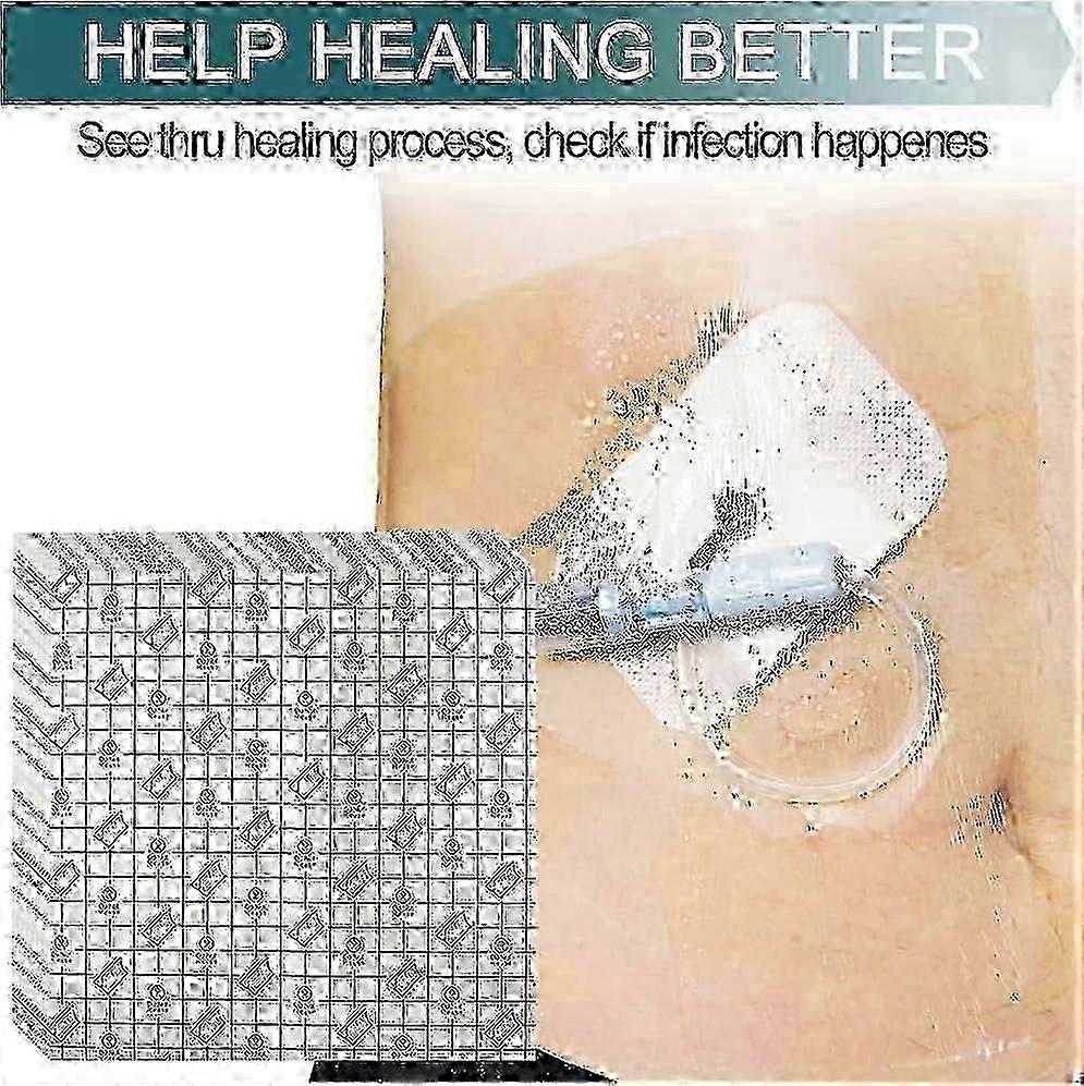 Protector de ducha de catéter de diálisis impermeable 20x20cm 10pcs antiadherente central