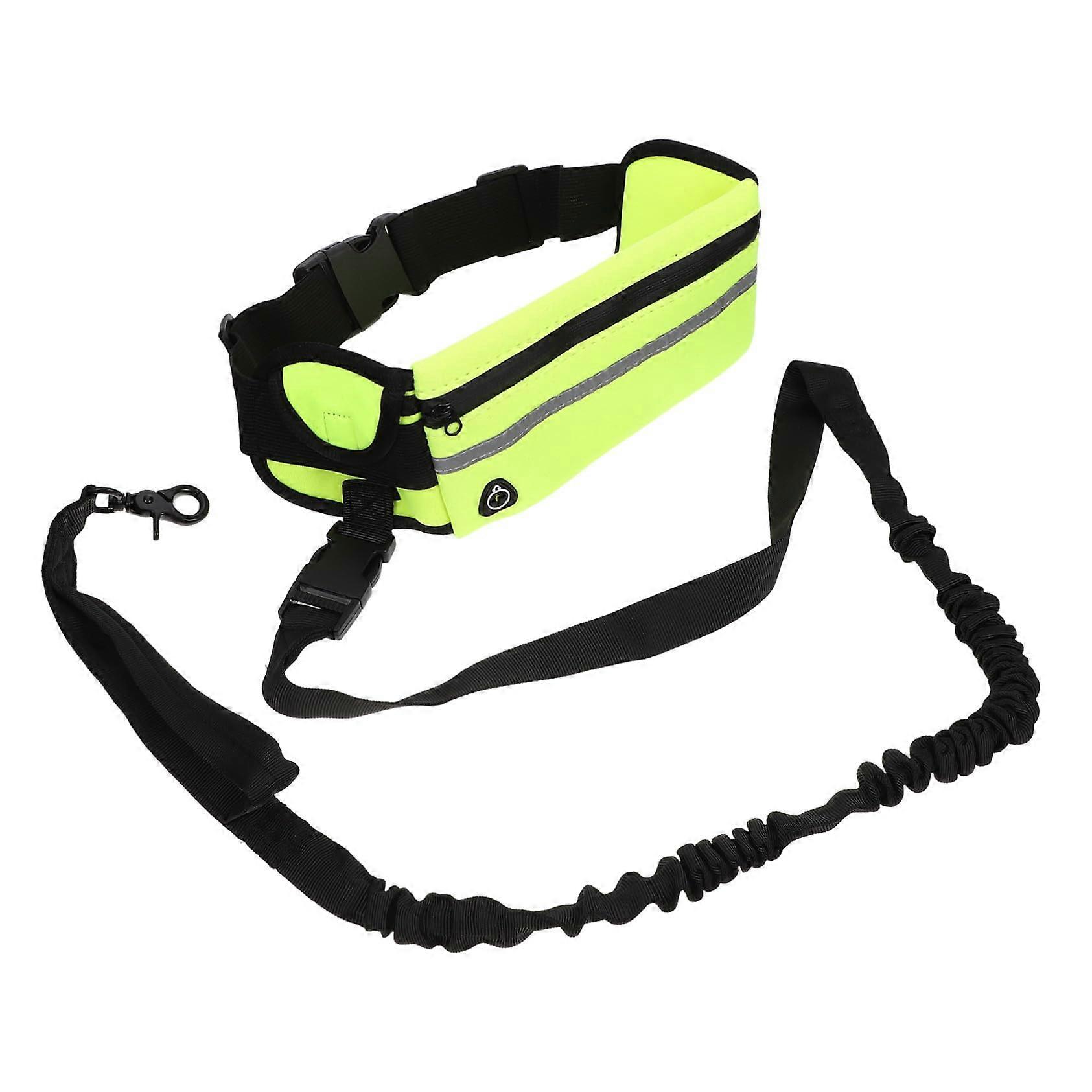 Reflective Outdoor Dog Leash With Ergonomic Waist Belt Puppy Lightweight Training Rope Walking And Running Secure Control