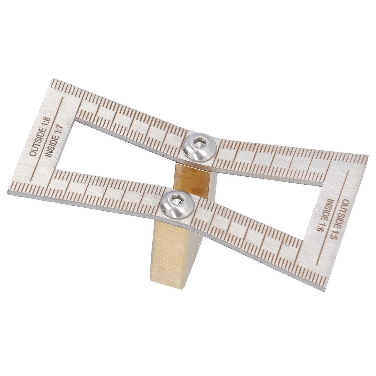 Dovetail Marker Woodworking Dovetail Scribing Gauge Measuring Tool with 1:5/1:6/1:7/1:8 Slopes
