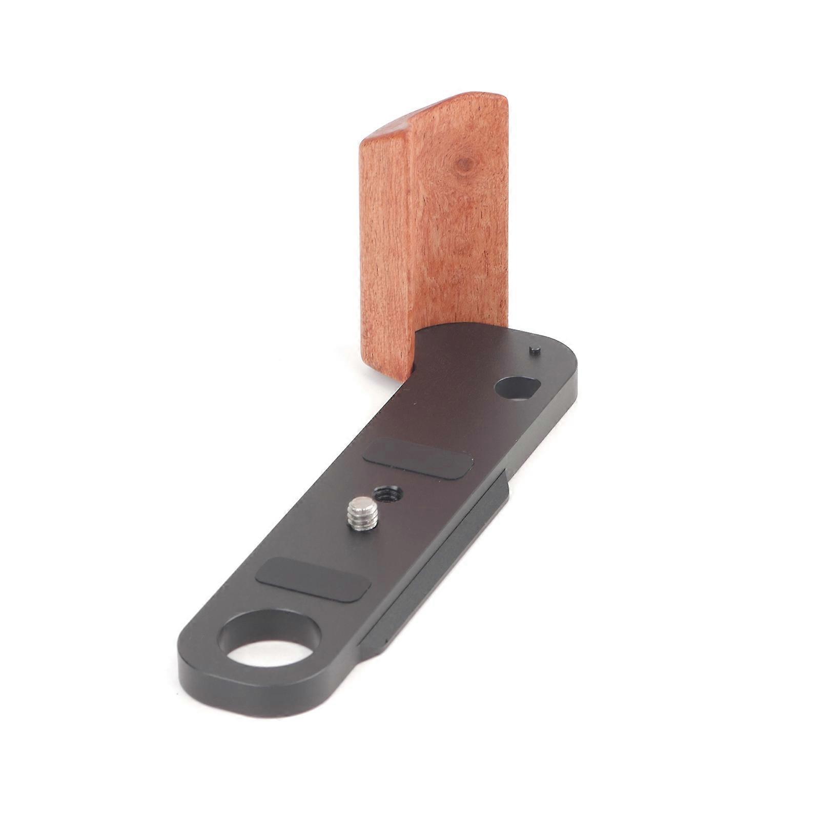 L Shape Grip with Wood Handle Bracket Quick Release Plate Installed Stabilizer Accessories Comfortable Handgrip for F3 Multicolor