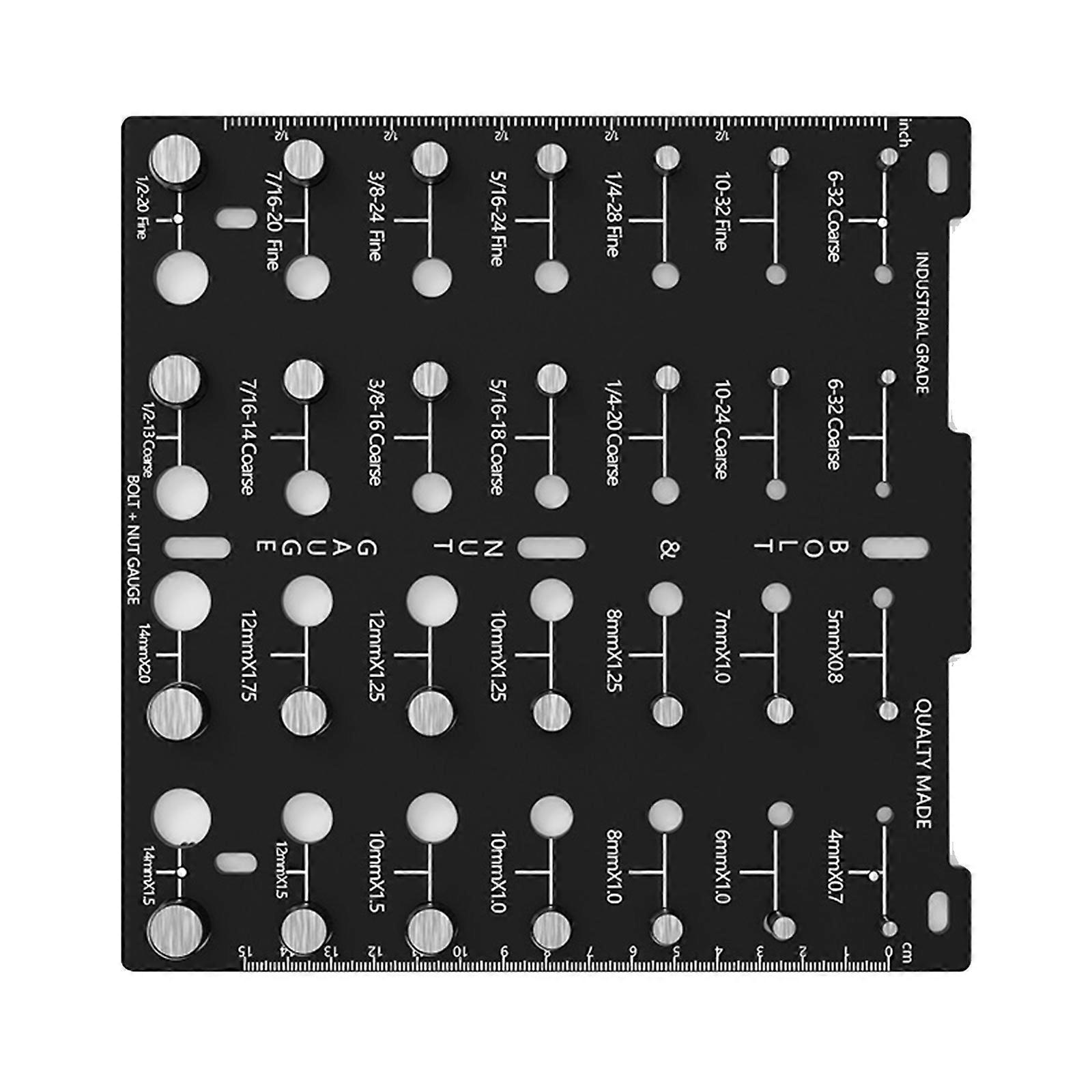 28 Έλεγχος μεγέθους σπειρώματος μπουλονιού παξιμαδιού Εργαλείο ελέγχου βιδών Μετρητής αναγνώρισης βίδας Μπουλόνι Αναγνωριστικό σπειρώματος παξιμαδιού Πολύχρωμο