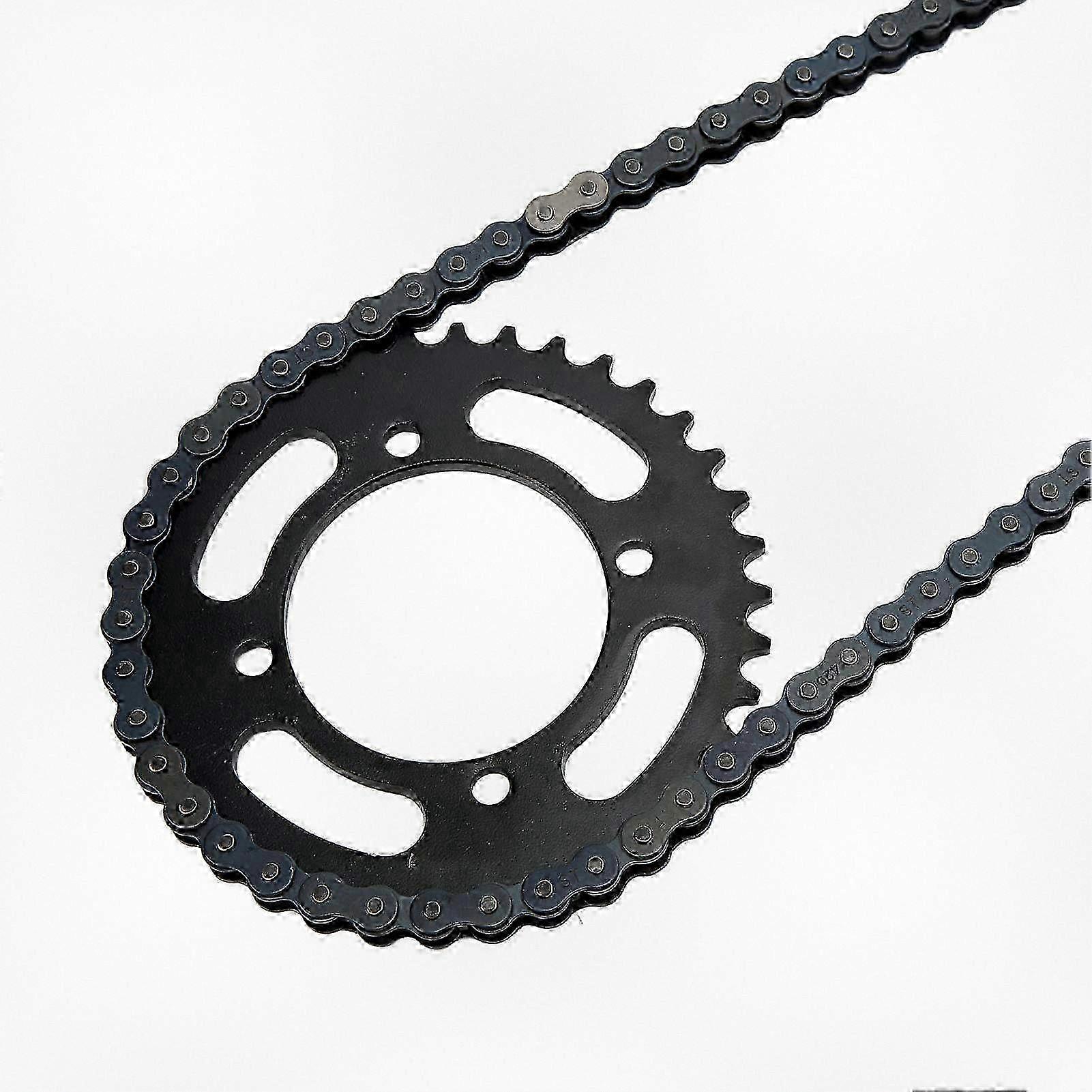 Universal 420 Chain 155mm with 37T Front and 17T Rear Sprocket for 50cc to 125cc Dirt Mini Bikes, ATVs, and Go Karts Suitable for Certain Br