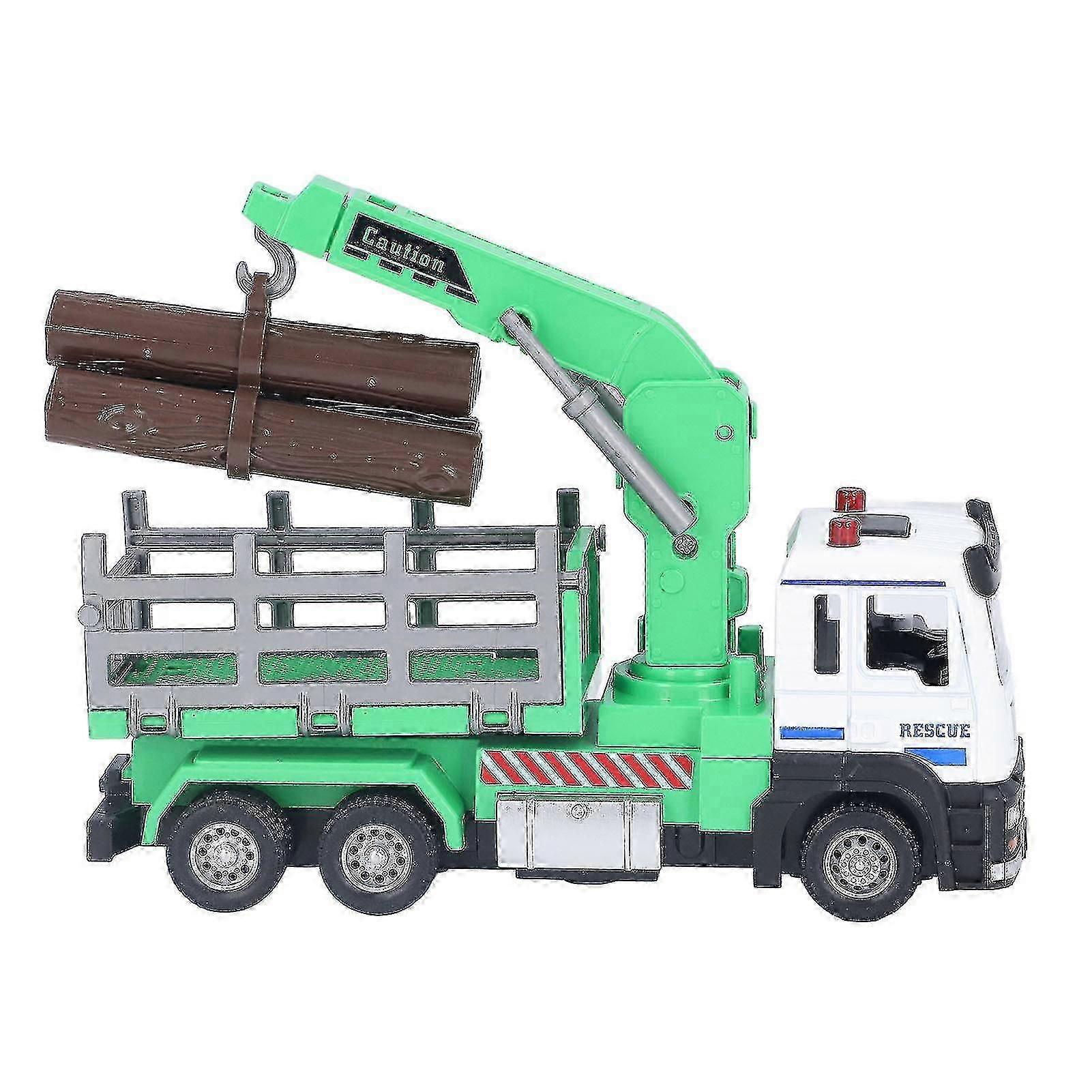 Logging Truck Toy 1:32 Log Vehicle Model With Light Music Effect For 6 Years Old Above