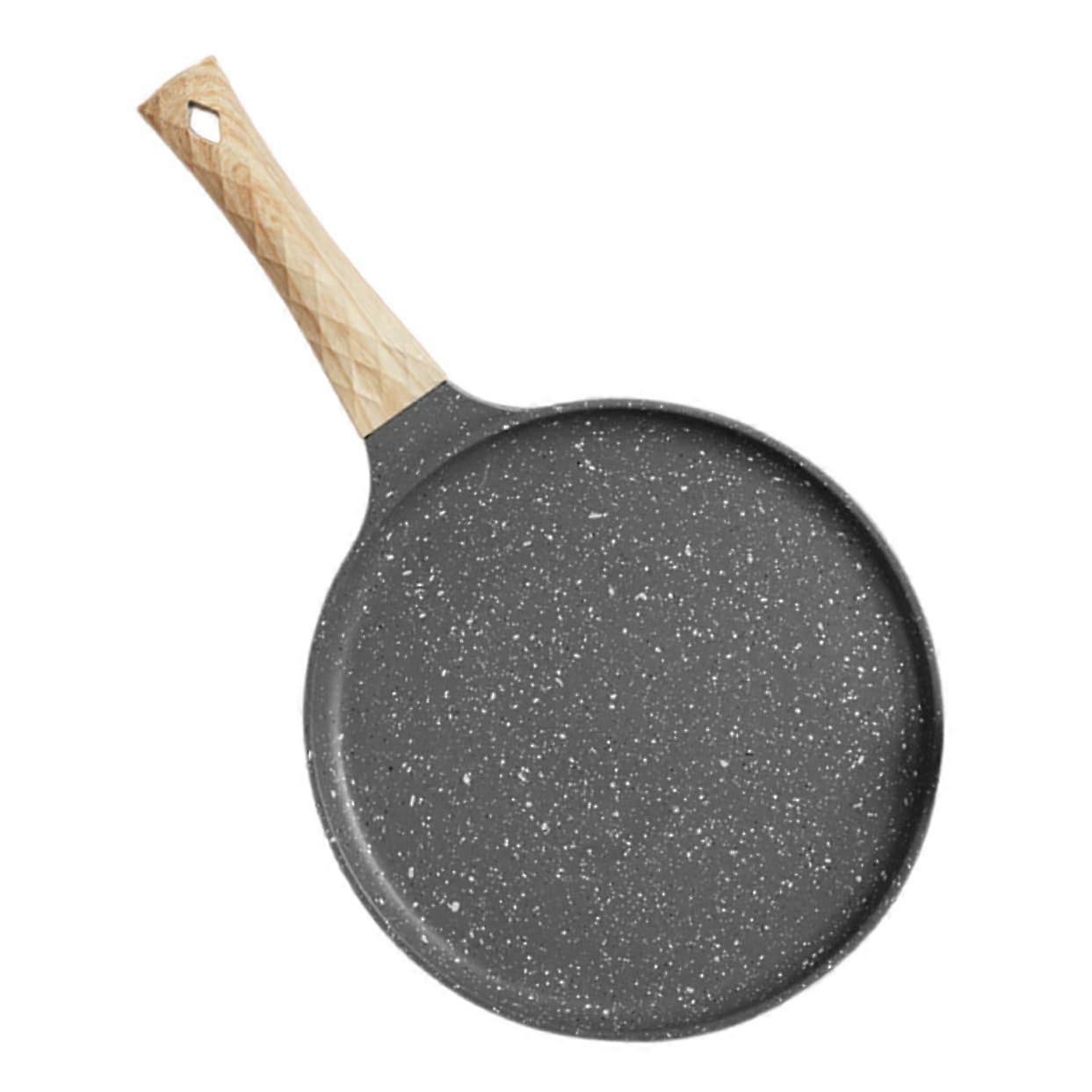 NonStick Frying Pan For Eggs And Pancakes Induction Hob Compatible Coated Easy Clean Family Size Pan