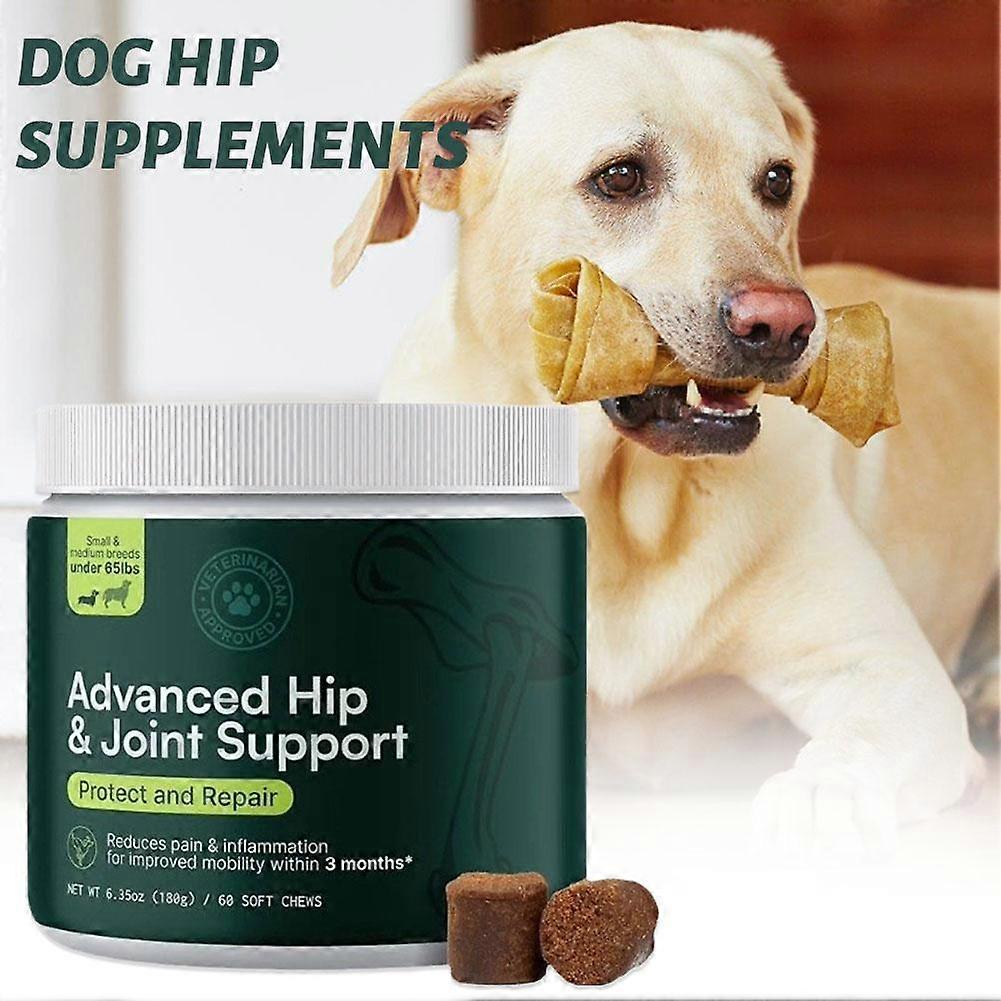 For Hip Joint Chews 180 Count Dog Joint Supplement for Hip Health and Mobility with Glucosamine Chondroitin MSM