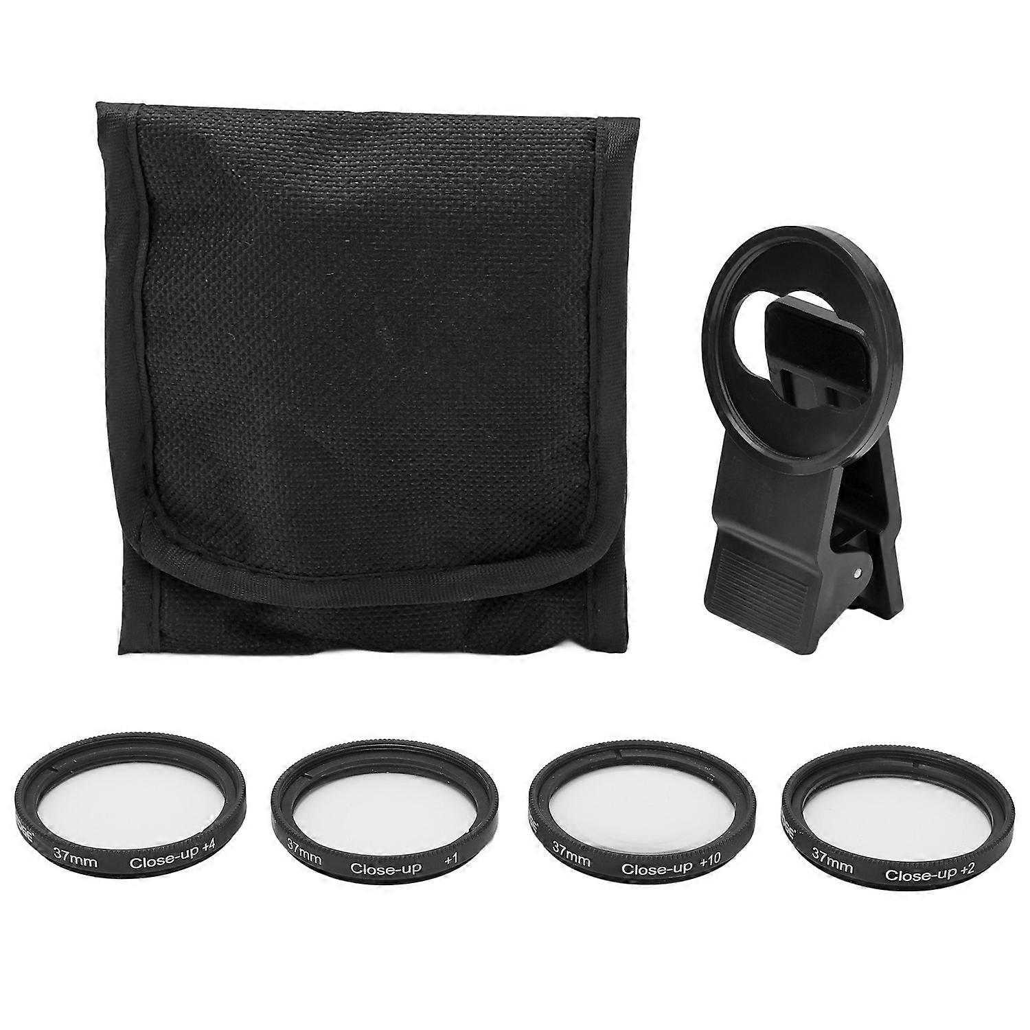 Veledge 37mm Close Up +1/+2/+4/+10 Close Up Macro Filter Mobile Phone Lens Filter for Different Mobi