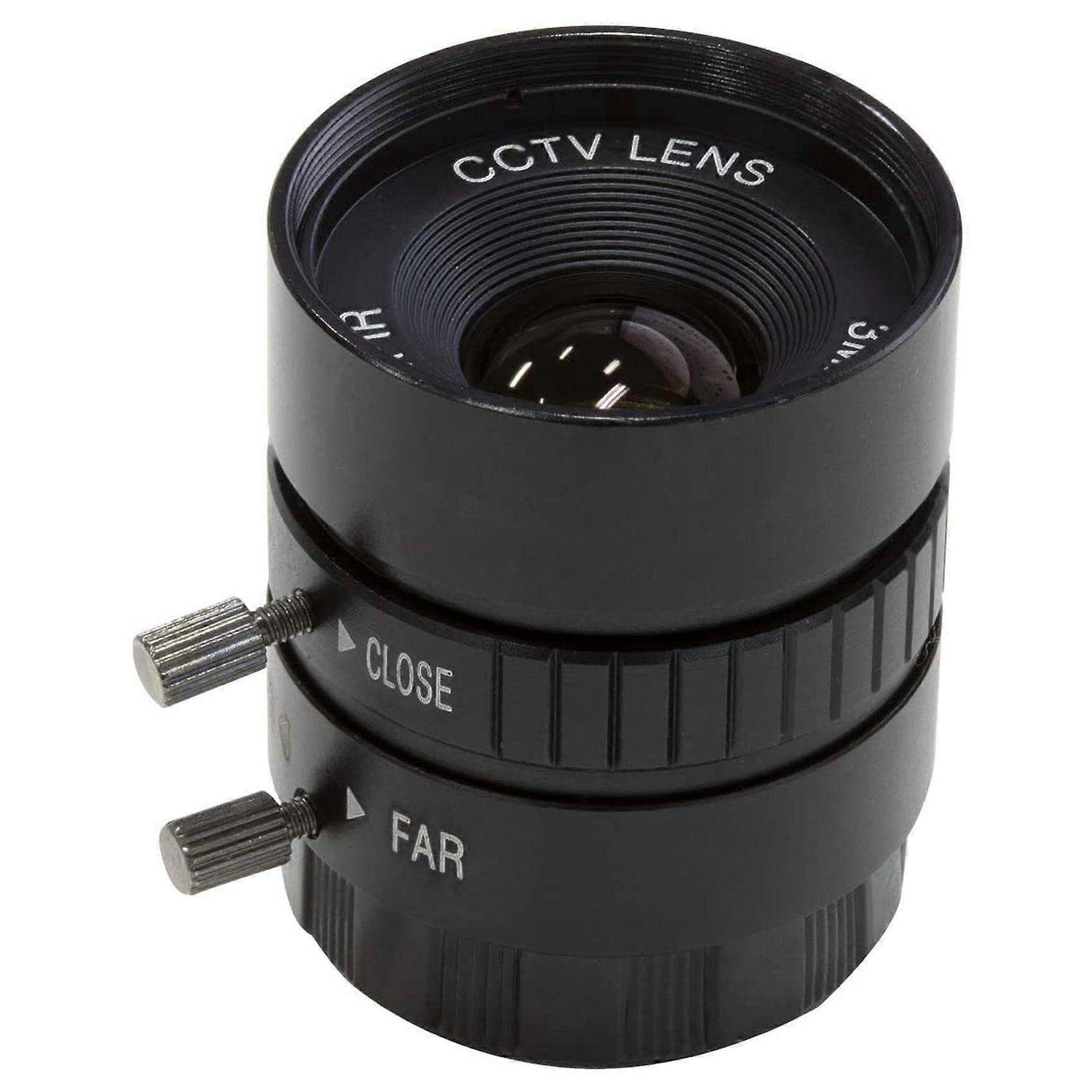 CS-Mount Lens for Raspberry Pi HQ Camera, 12mm Focal Length with Manual Focus and Adjustable Apertur
