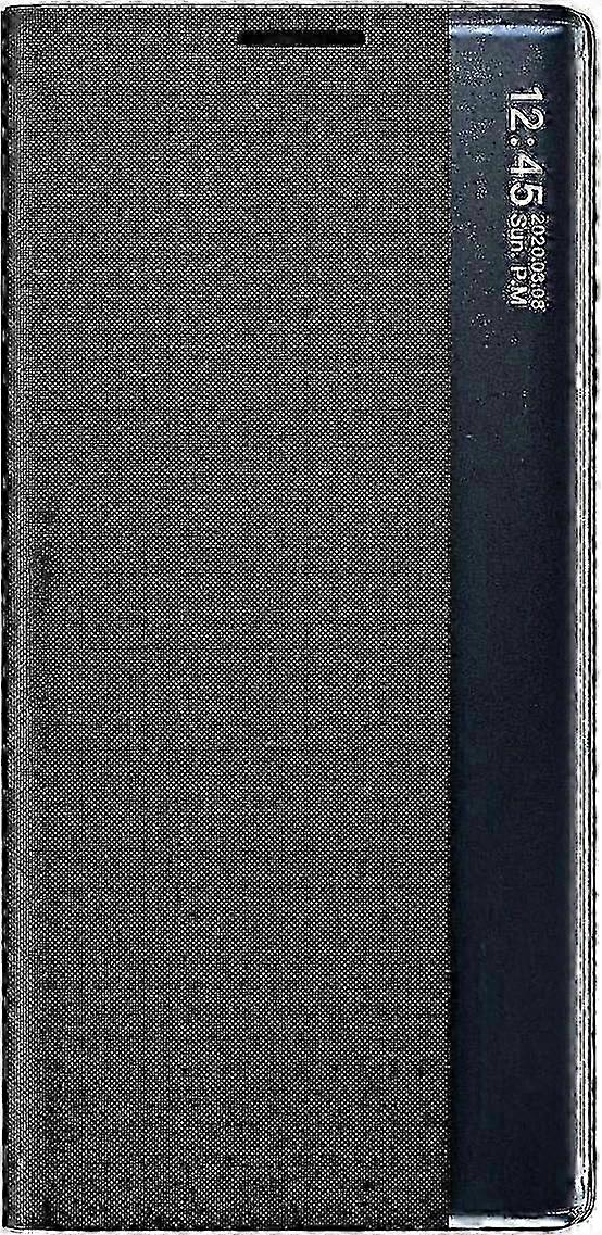 Galaxy S20 FE Smart View Flip Cover, Premium Leather Case with Mirror Display Window