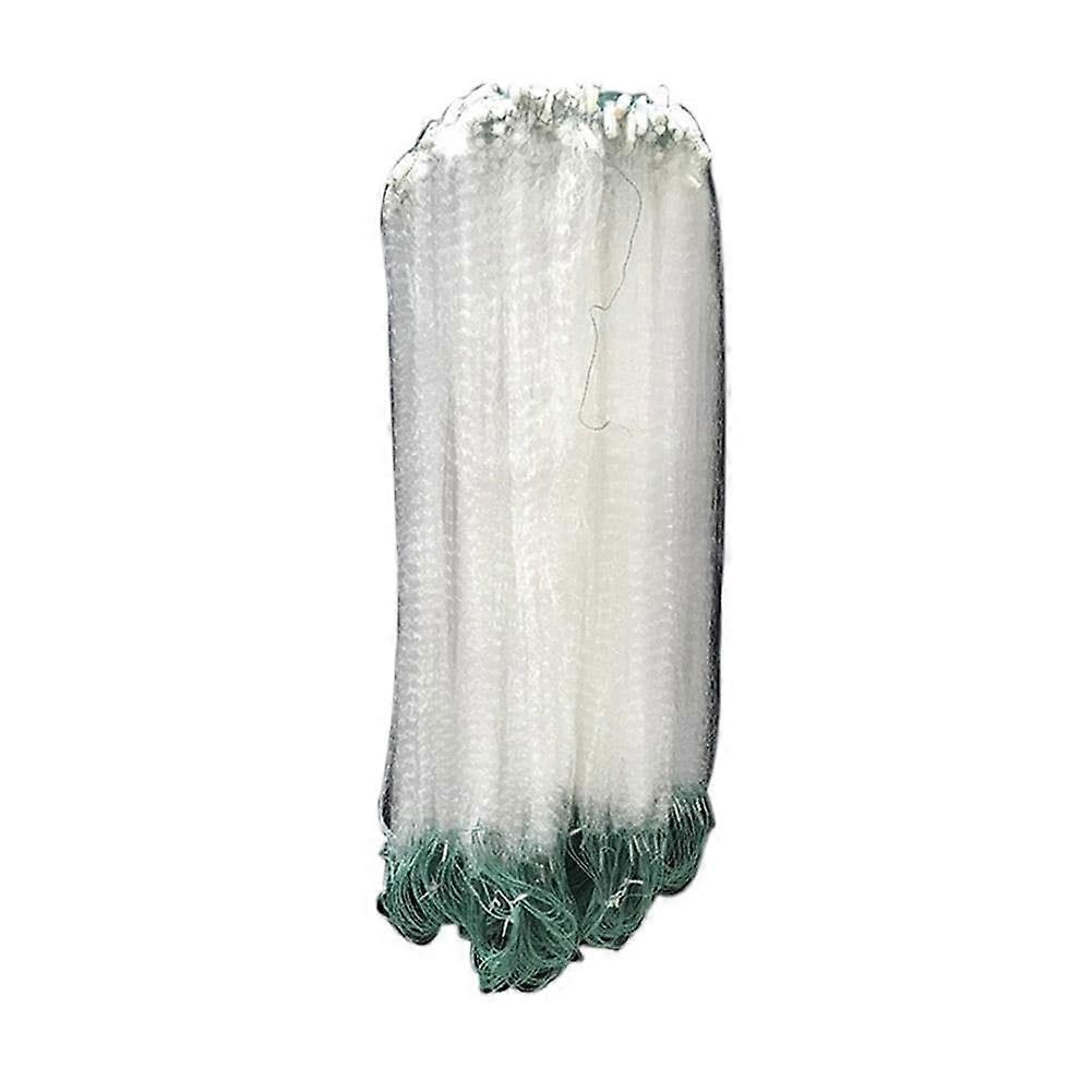 Gill Net Single Mesh Nylon Monofilament, 8m Length, Float Trap, Hand Casting Net Accessories