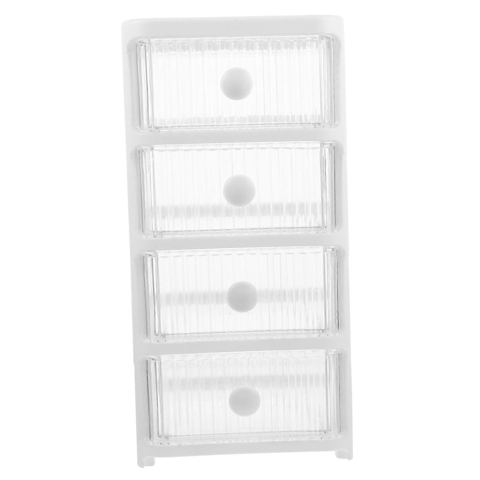 Multi Layer Drawer Type Storage Organizer Box Desktop File Cabinet Style Space Saving Makeup And Stationery Sturdy