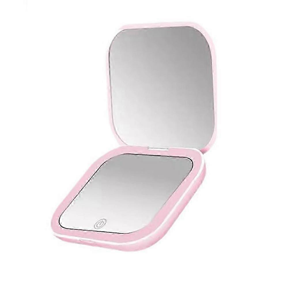Sophisticated Pink LED Mirror for Flawless Makeup