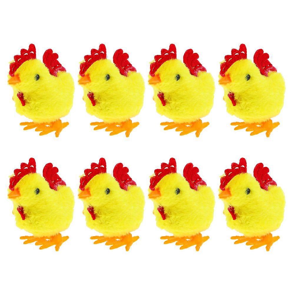 Jumping Chicken Toy Wind Up Simulation Hopping Chicken for Kids 8Pcs Set