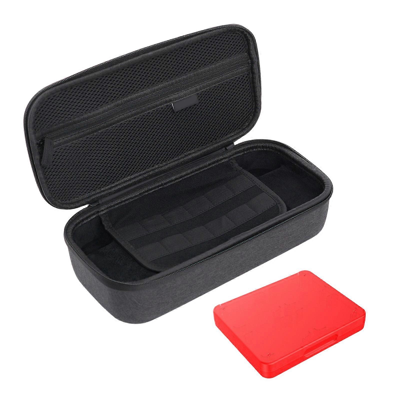 Lightweight Travel Organiser for for NS2 Handheld Game Console Accessories Featuring 8 Game Card Slot Box Multicolor