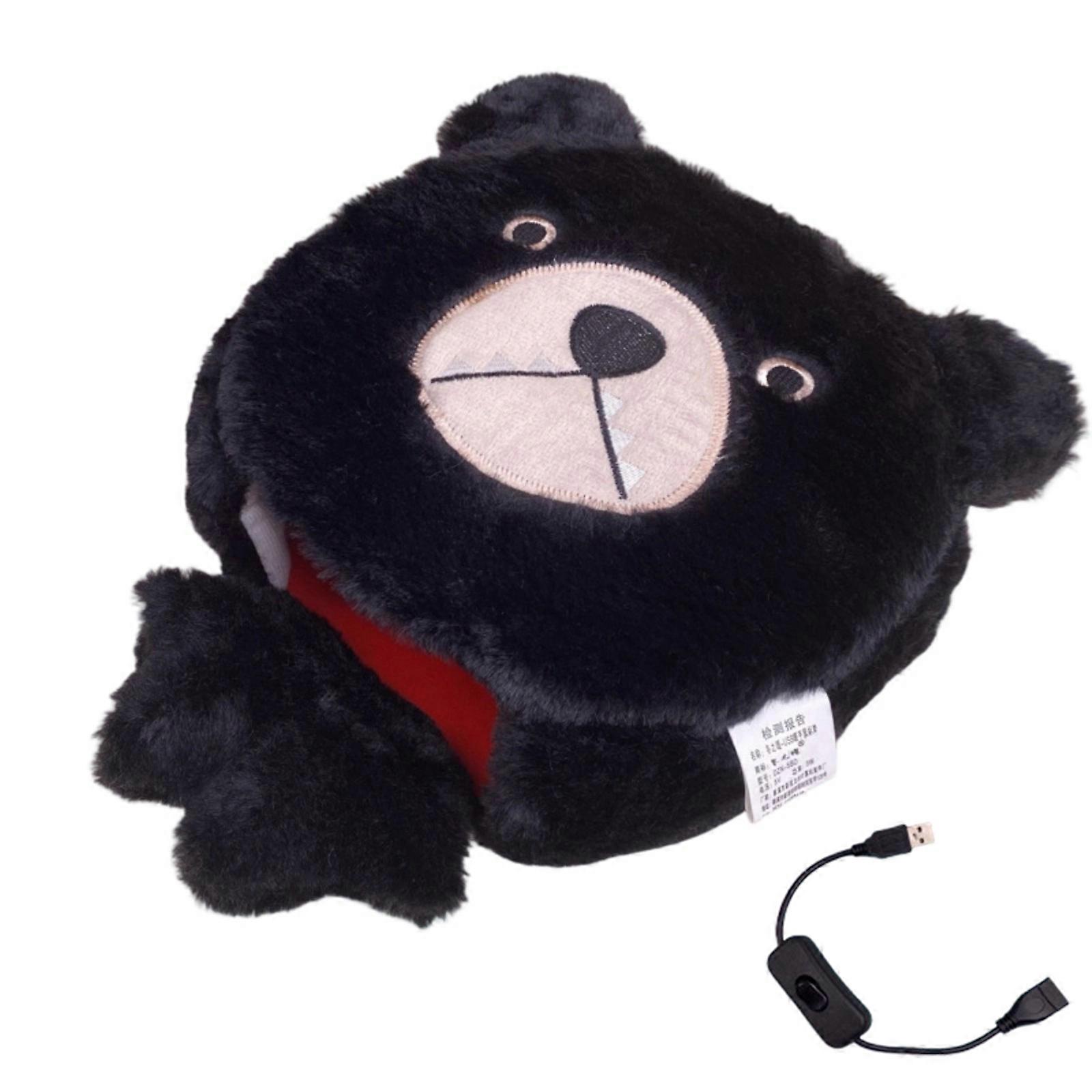 Ergonomic USB Mouse Mat Featuring Double Layer Plush Fabric And Adjustment Wrist Support For Winter Workspaces Multicolor