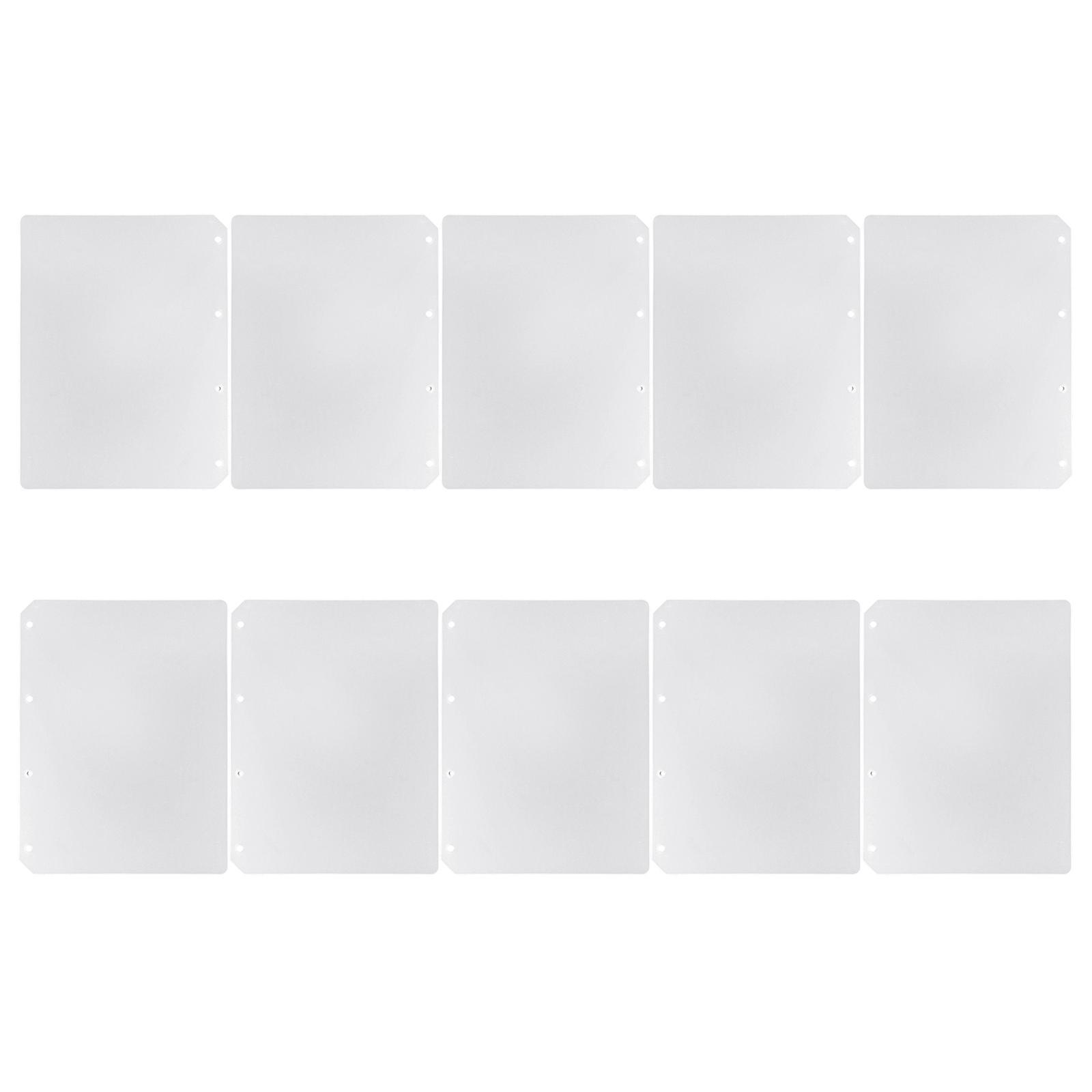 Pack of 10 Permanent PRESENTATION Rimed Clip Dividers for Office Organization and Document Security Multicolor